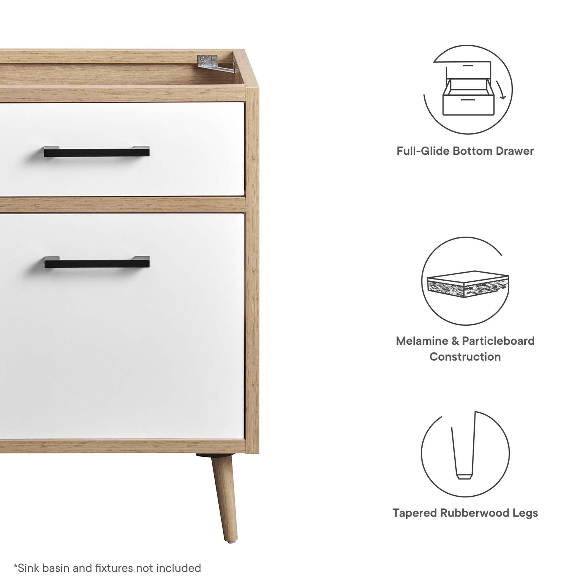 Maverick 24" Bathroom Vanity Cabinet Sink Basin Not Included