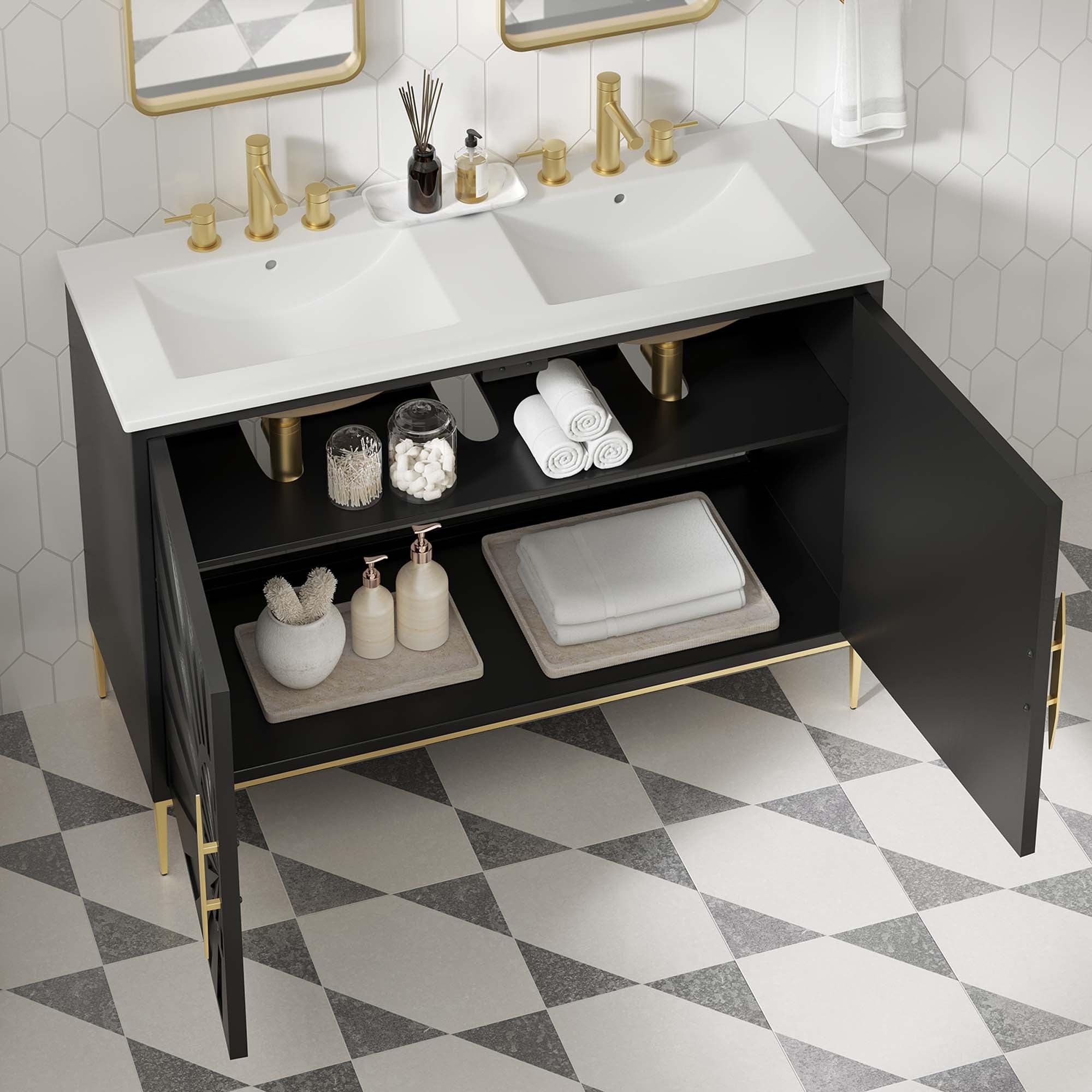 Awaken 48" Double Sink Bathroom Vanity