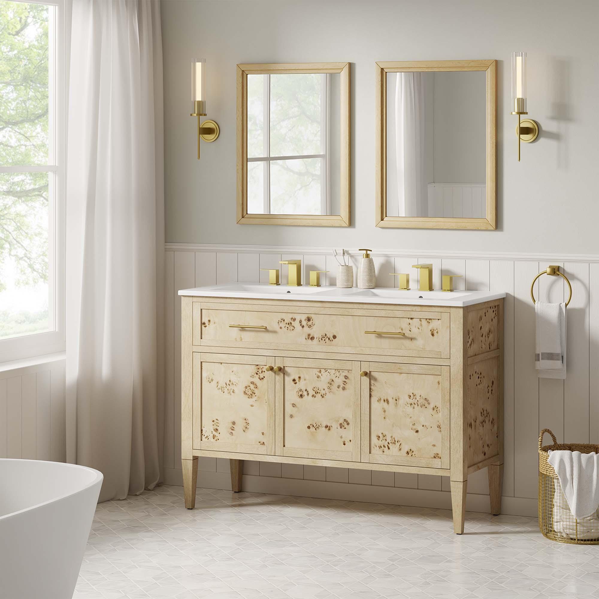 Elysian 48" Double Sink Bathroom Vanity