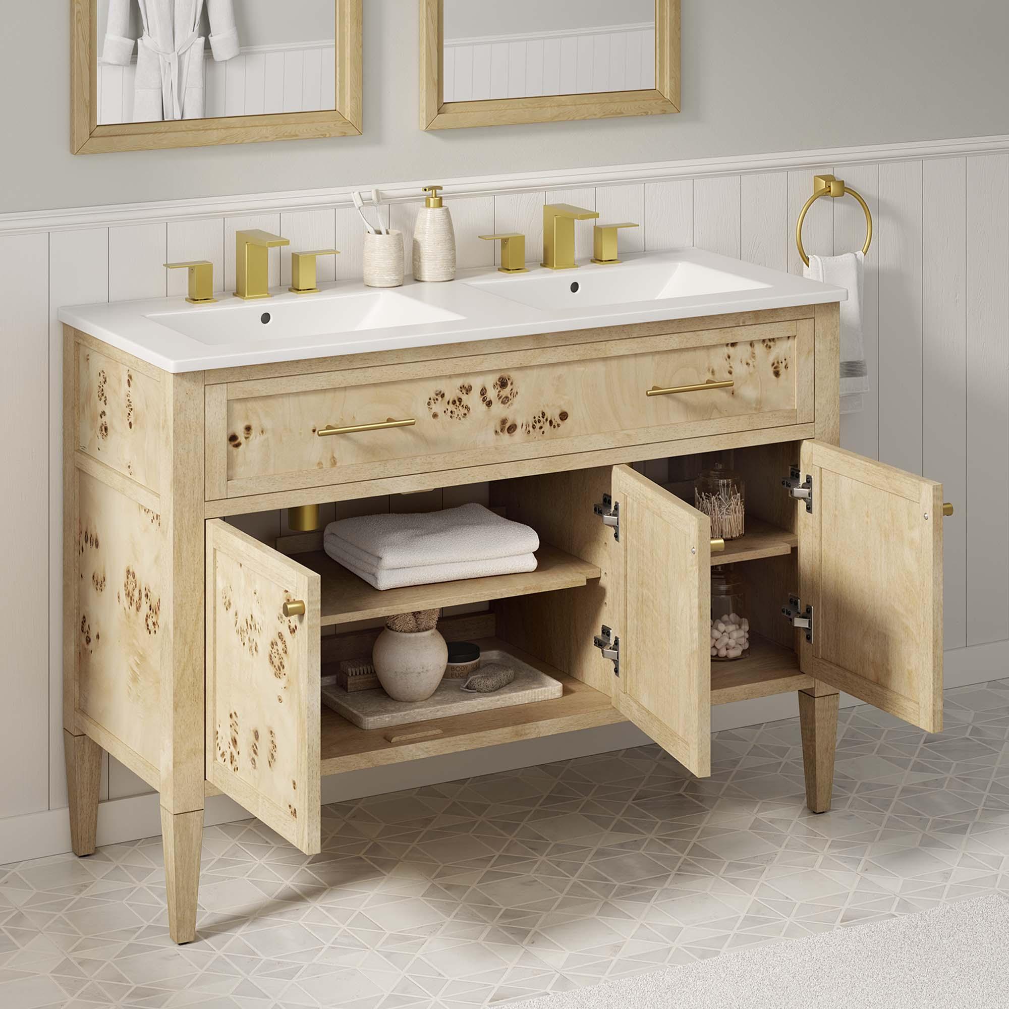 Elysian 48" Double Sink Bathroom Vanity