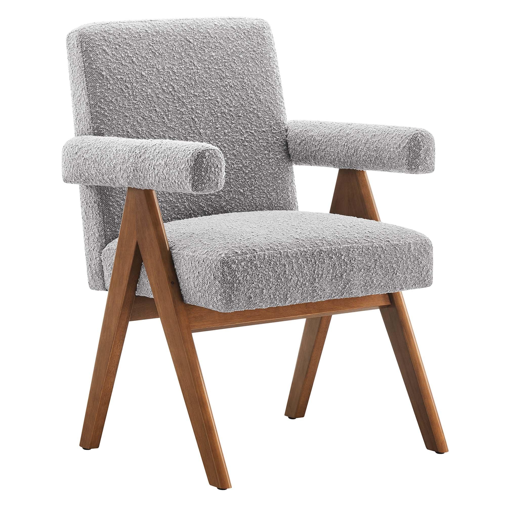 Lyra Boucle Fabric Dining Room Chair Set of 2