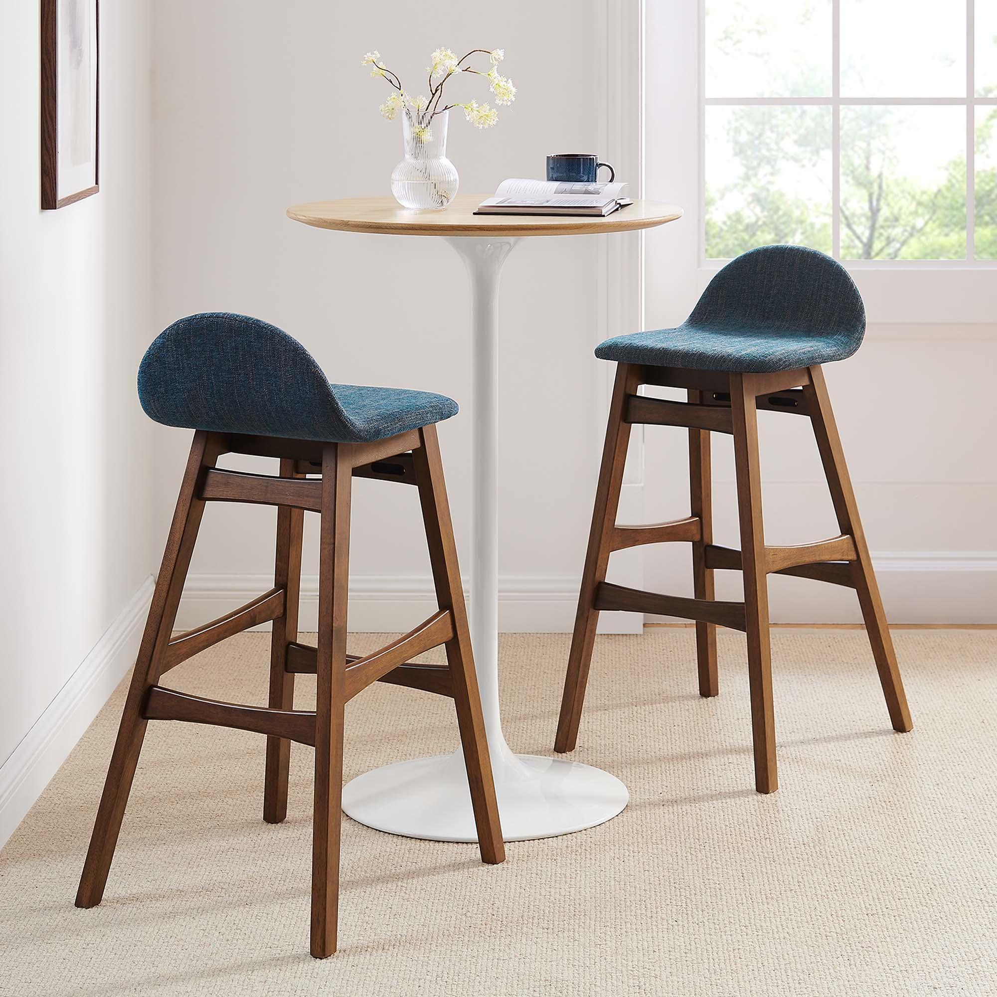 Juno Wood Bar Stool Set of 2