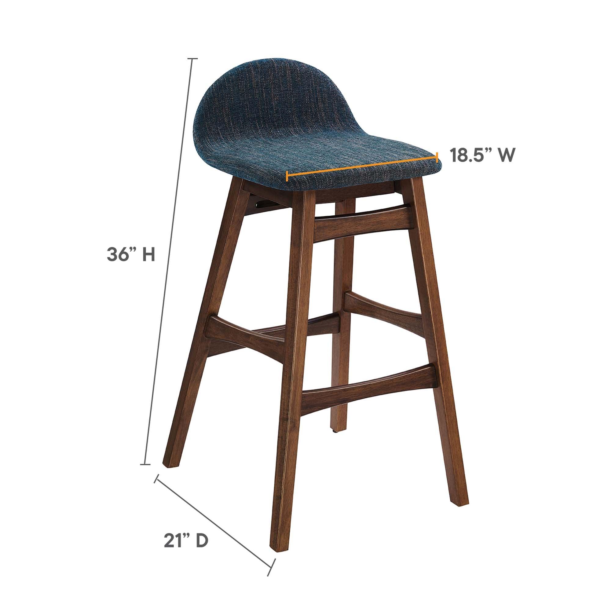 Juno Wood Bar Stool Set of 2