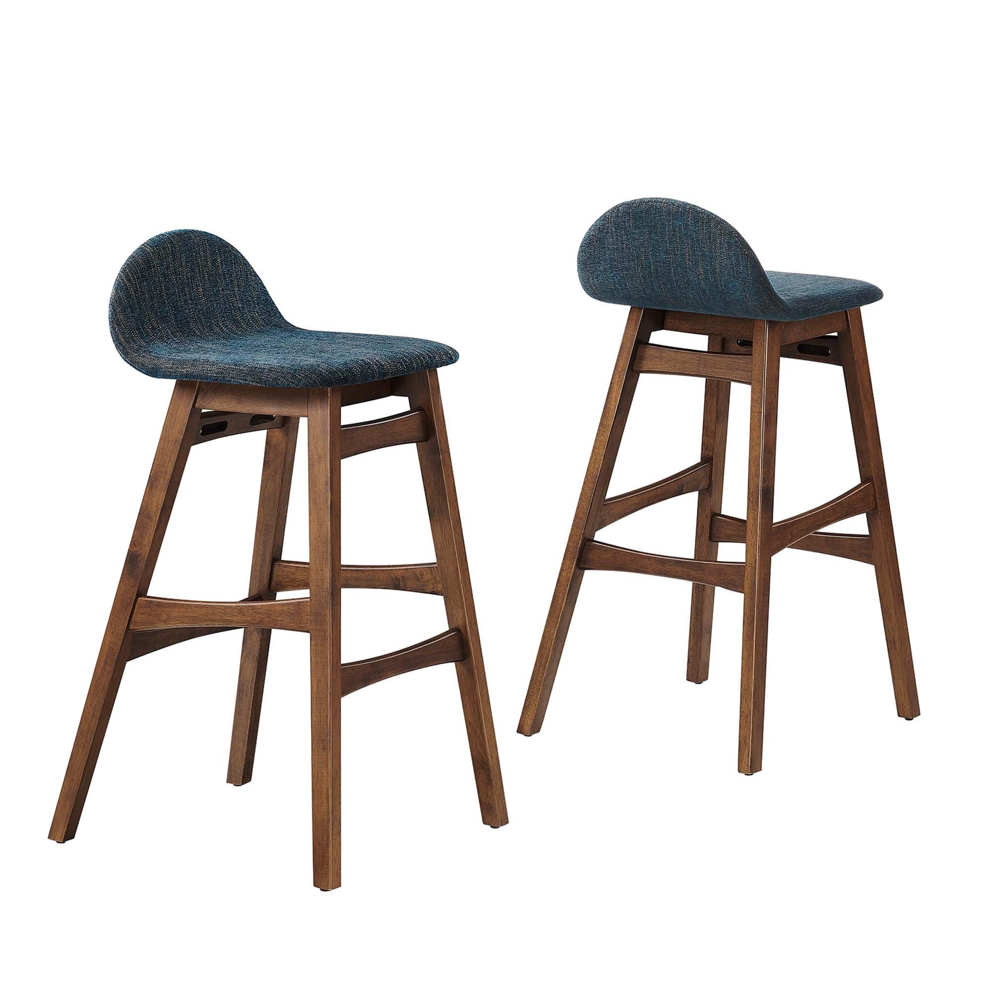 Juno Wood Bar Stool Set of 2