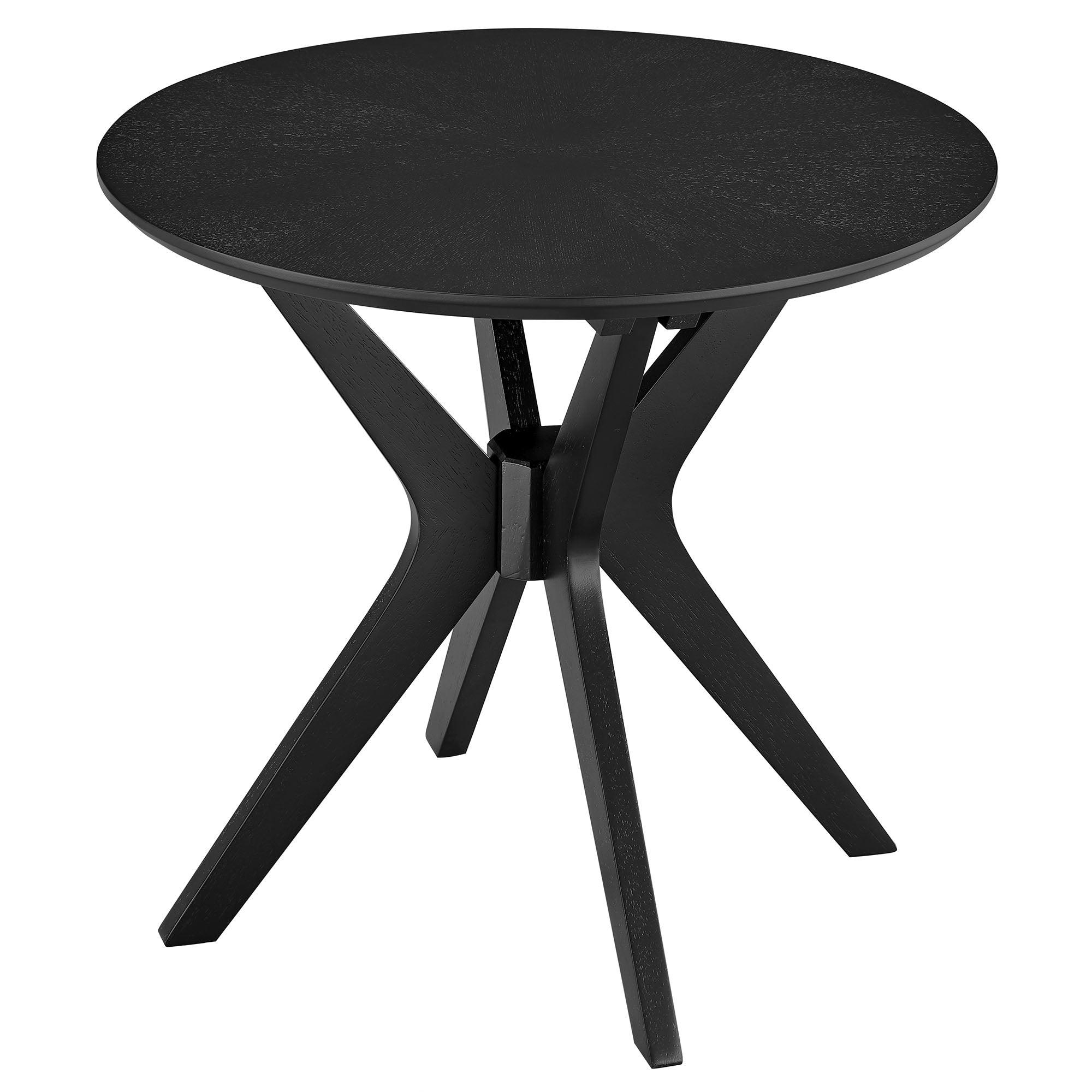 Crossroads 24” Round Wood Side Table