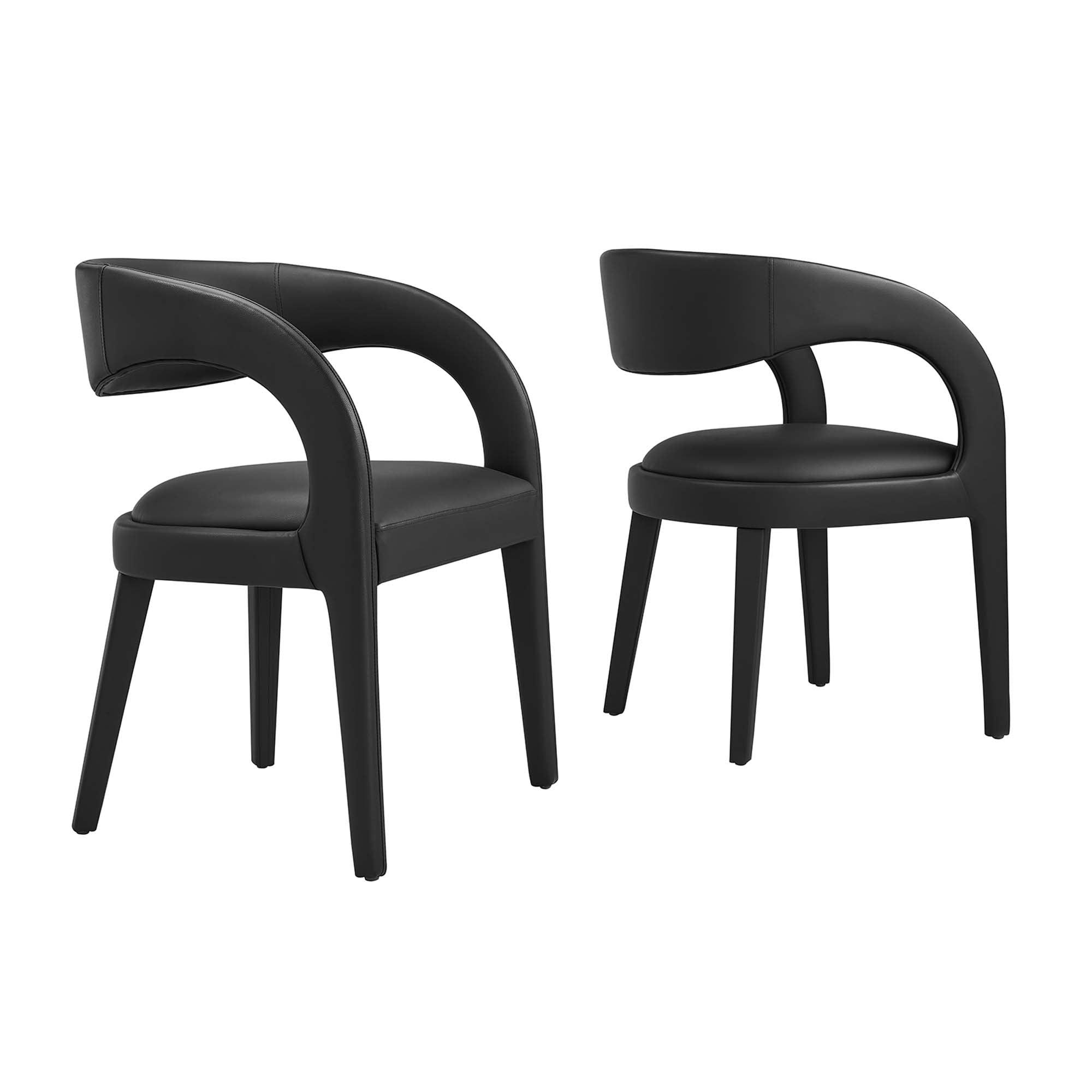 Pinnacle Vegan Leather Dining Chair Set of 2