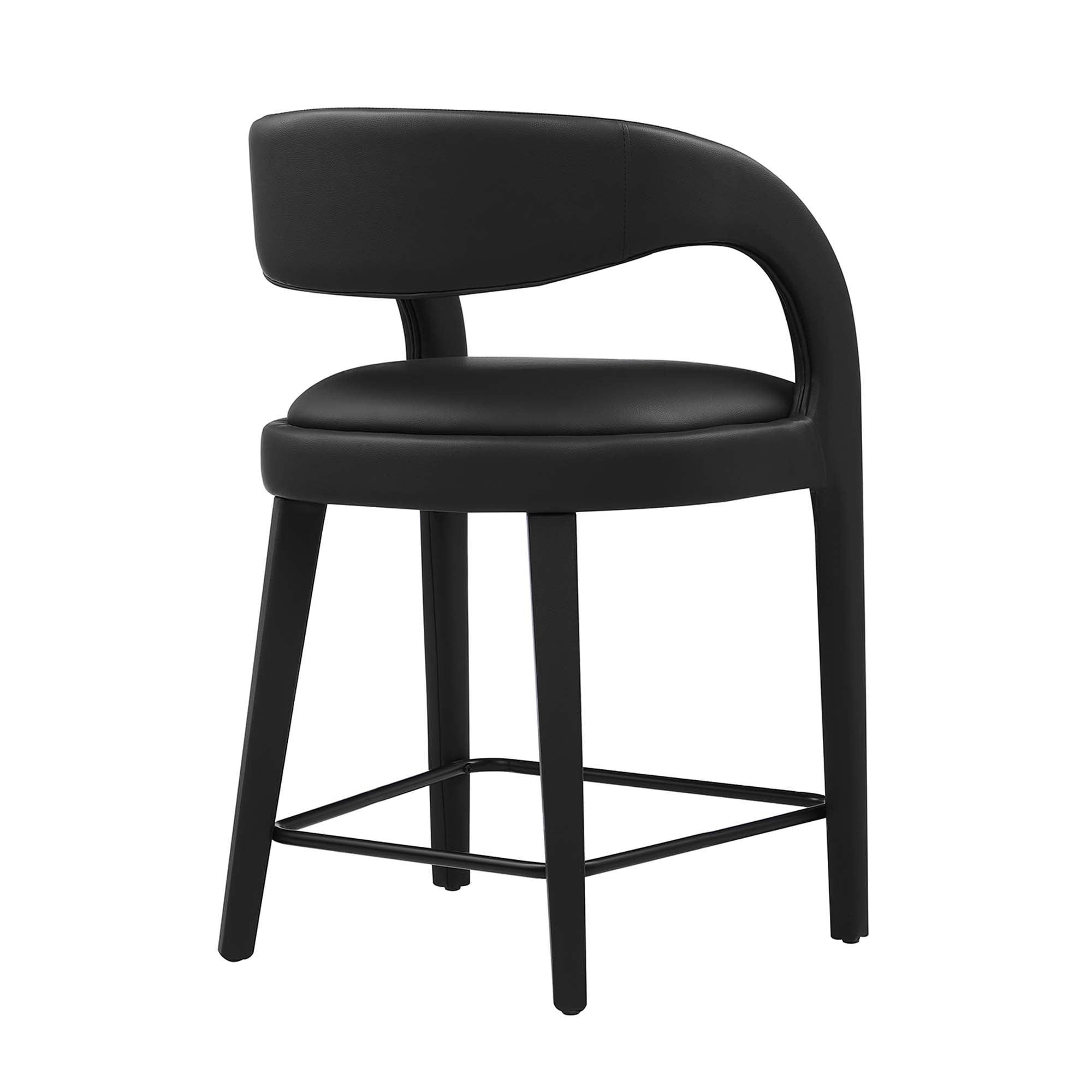 Pinnacle Vegan Leather Counter Stool Set of 2