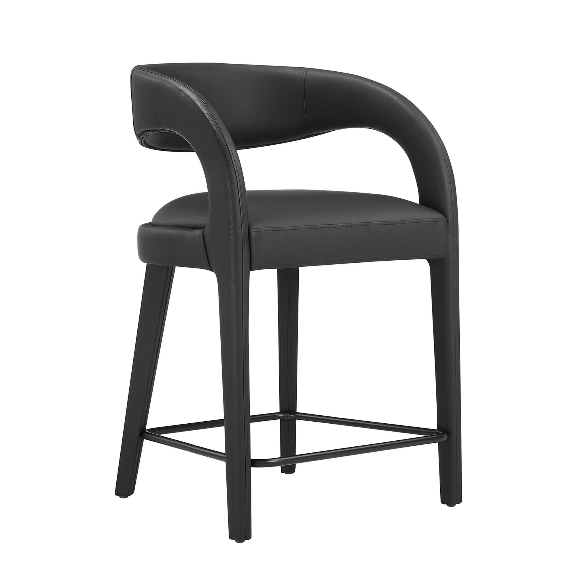 Pinnacle Vegan Leather Counter Stool Set of 2