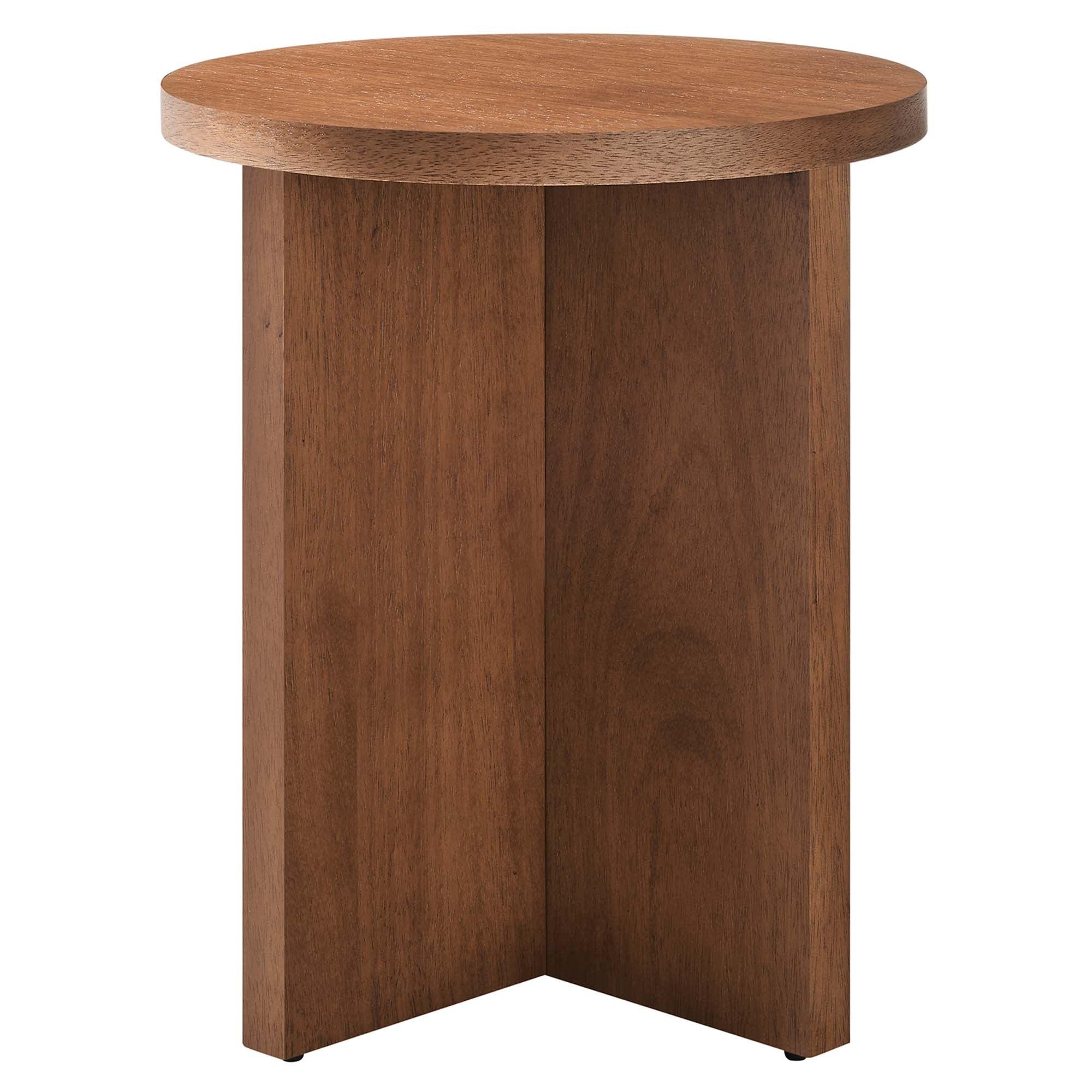 Silas Round Wood Side Table