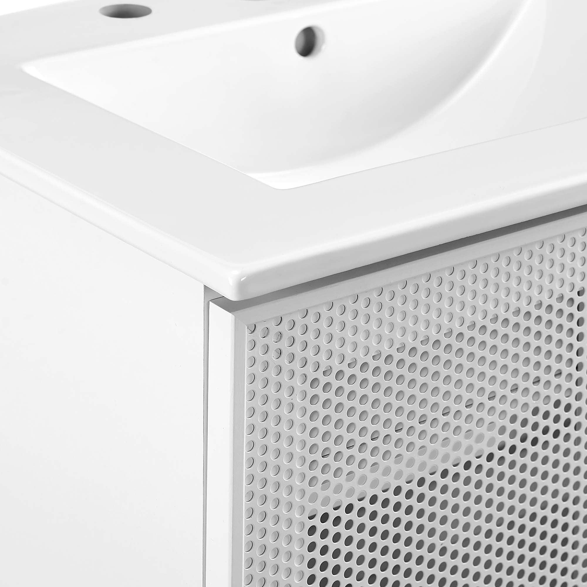 Calla 24" Perforated Metal Bathroom Vanity