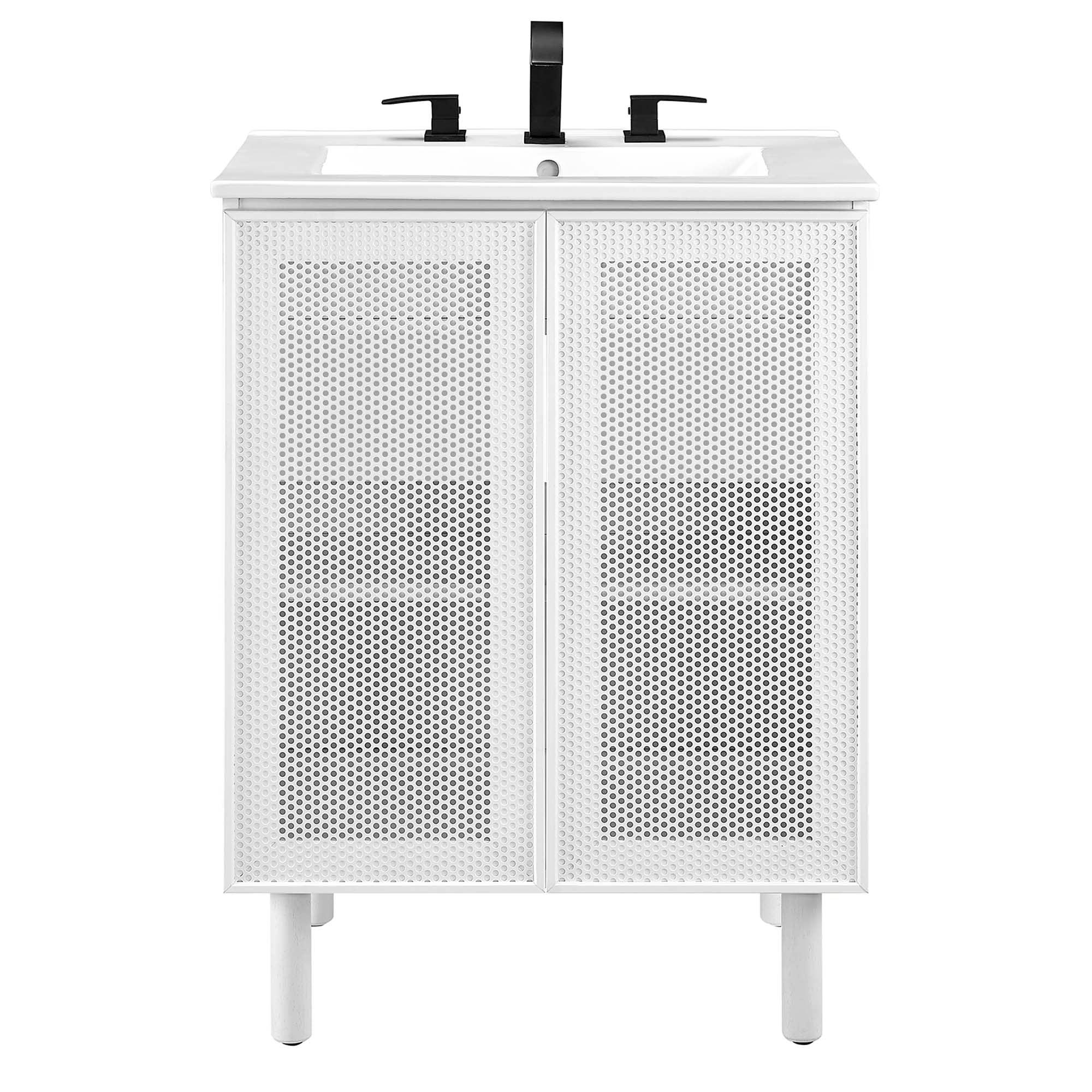 Calla 24" Perforated Metal Bathroom Vanity