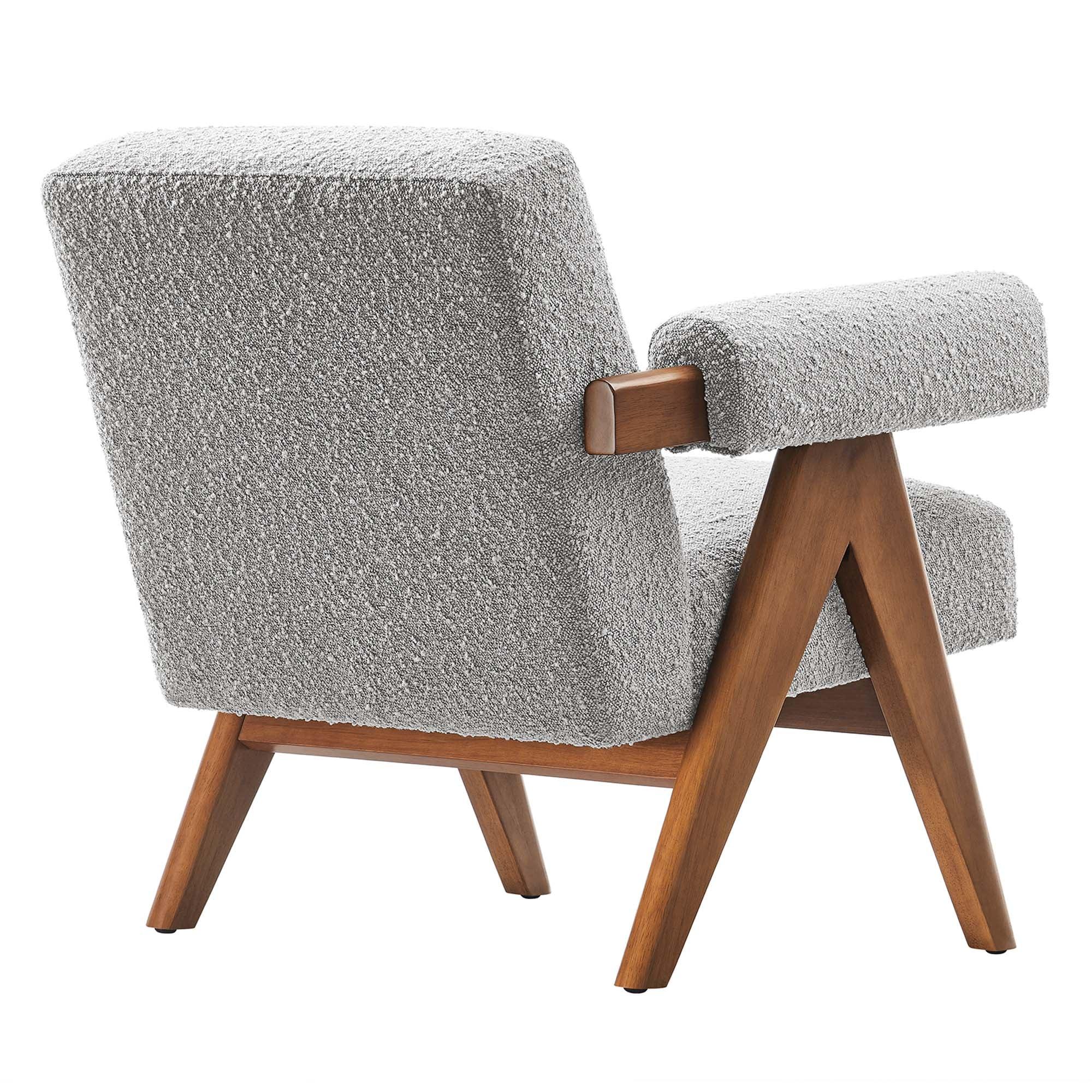 Lyra Boucle Fabric Armchair Set of 2