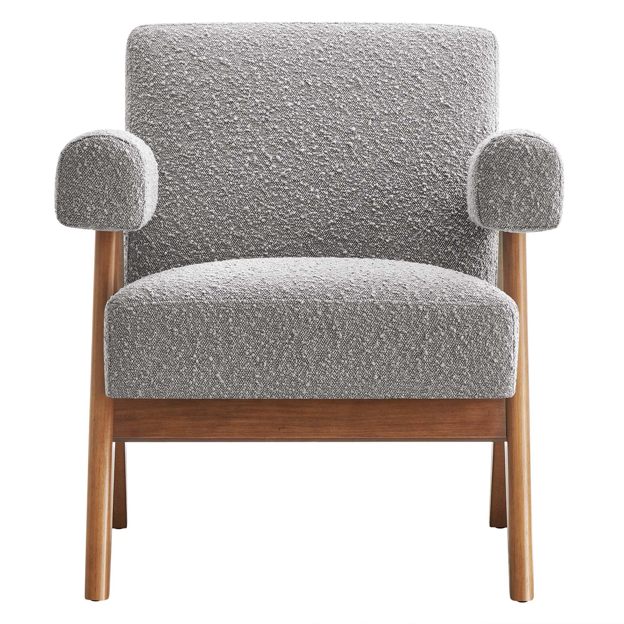 Lyra Boucle Fabric Armchair Set of 2