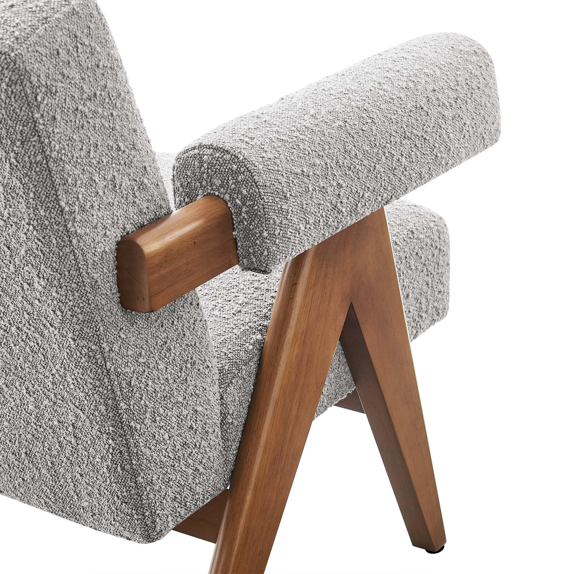 Lyra Boucle Fabric Armchair Set of 2