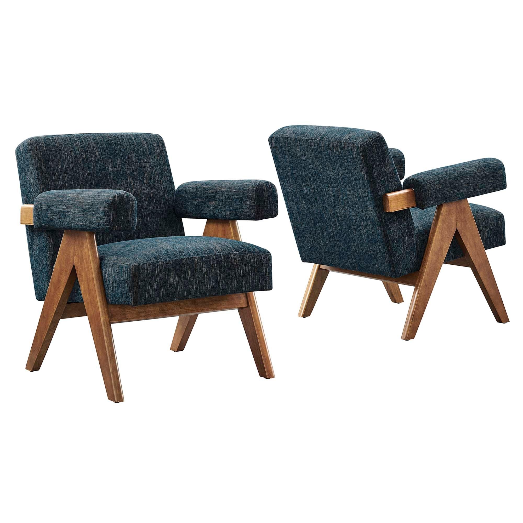 Lyra Fabric Armchair Set of 2