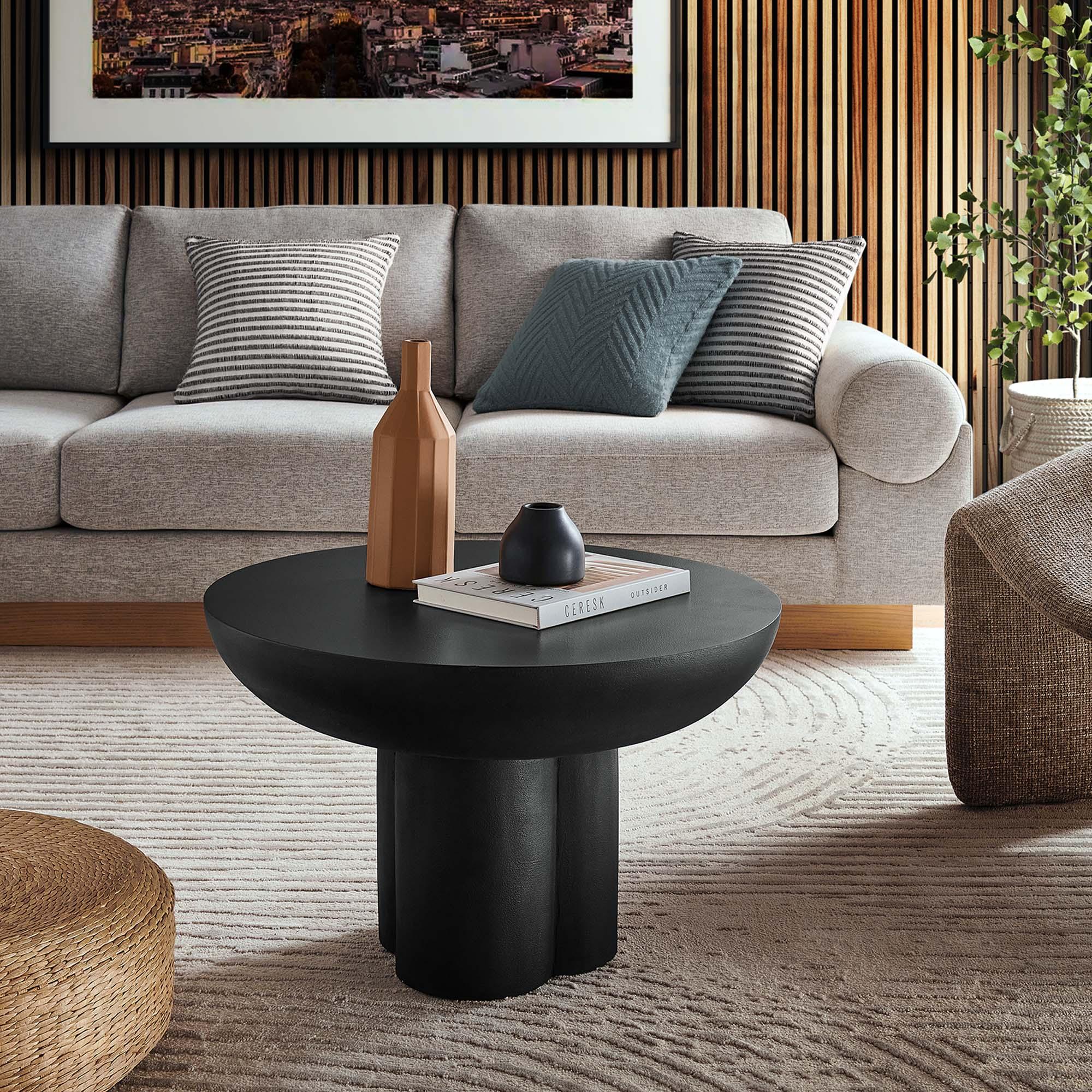 Caspian Round Concrete Coffee Table