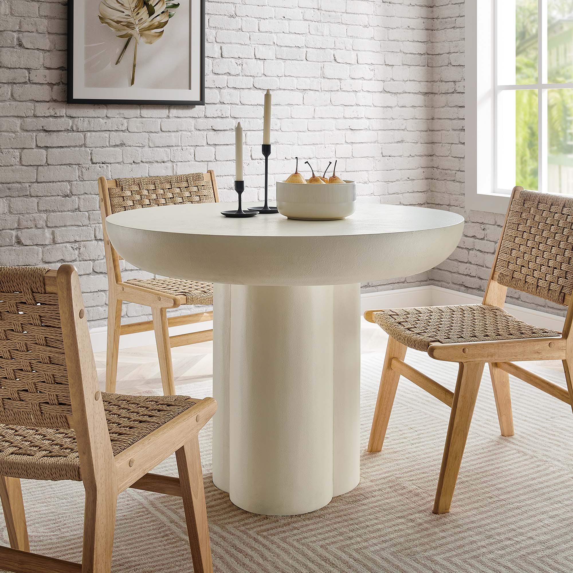 Caspian 40" Round Concrete Dining Table