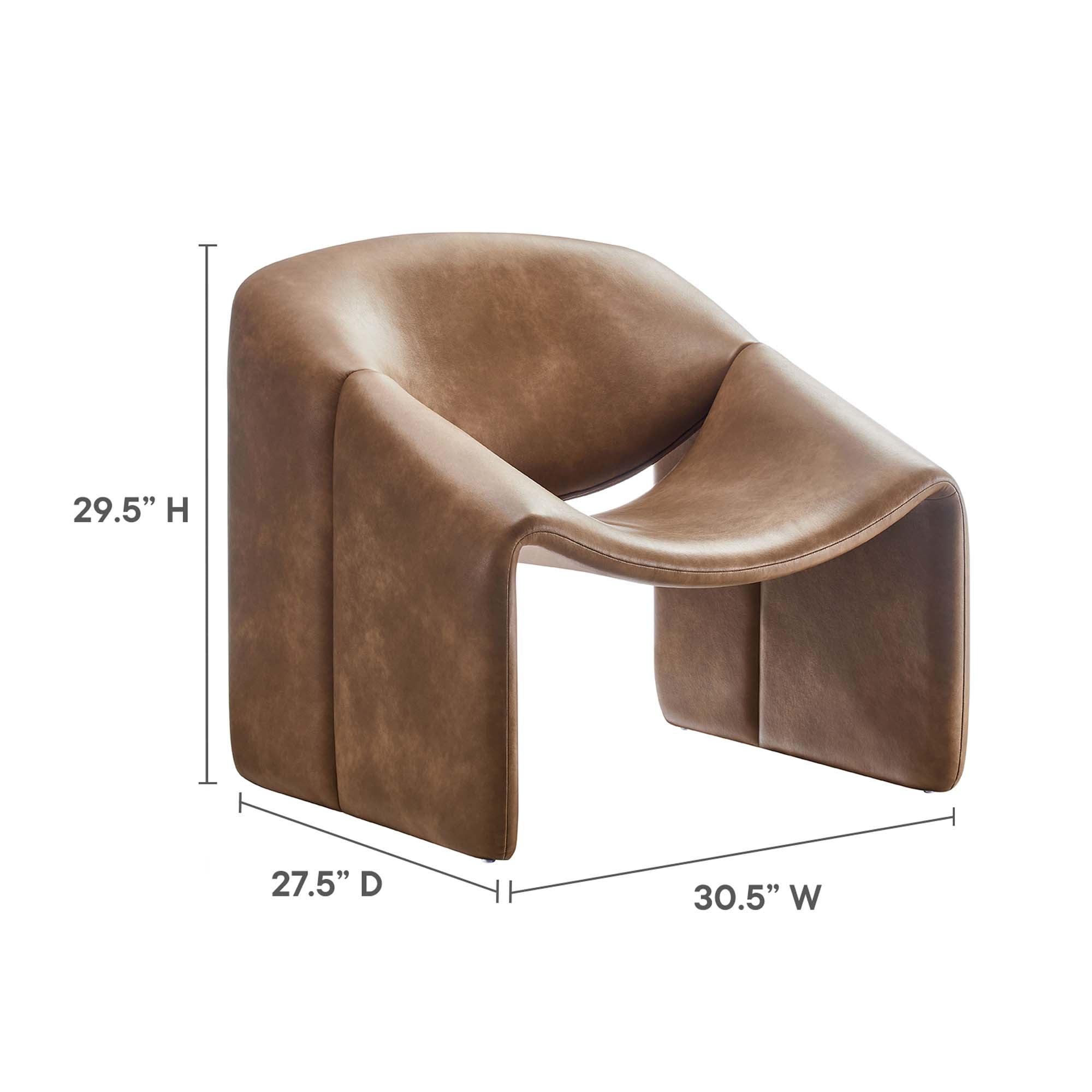 Vivi Vegan Leather Accent Chair