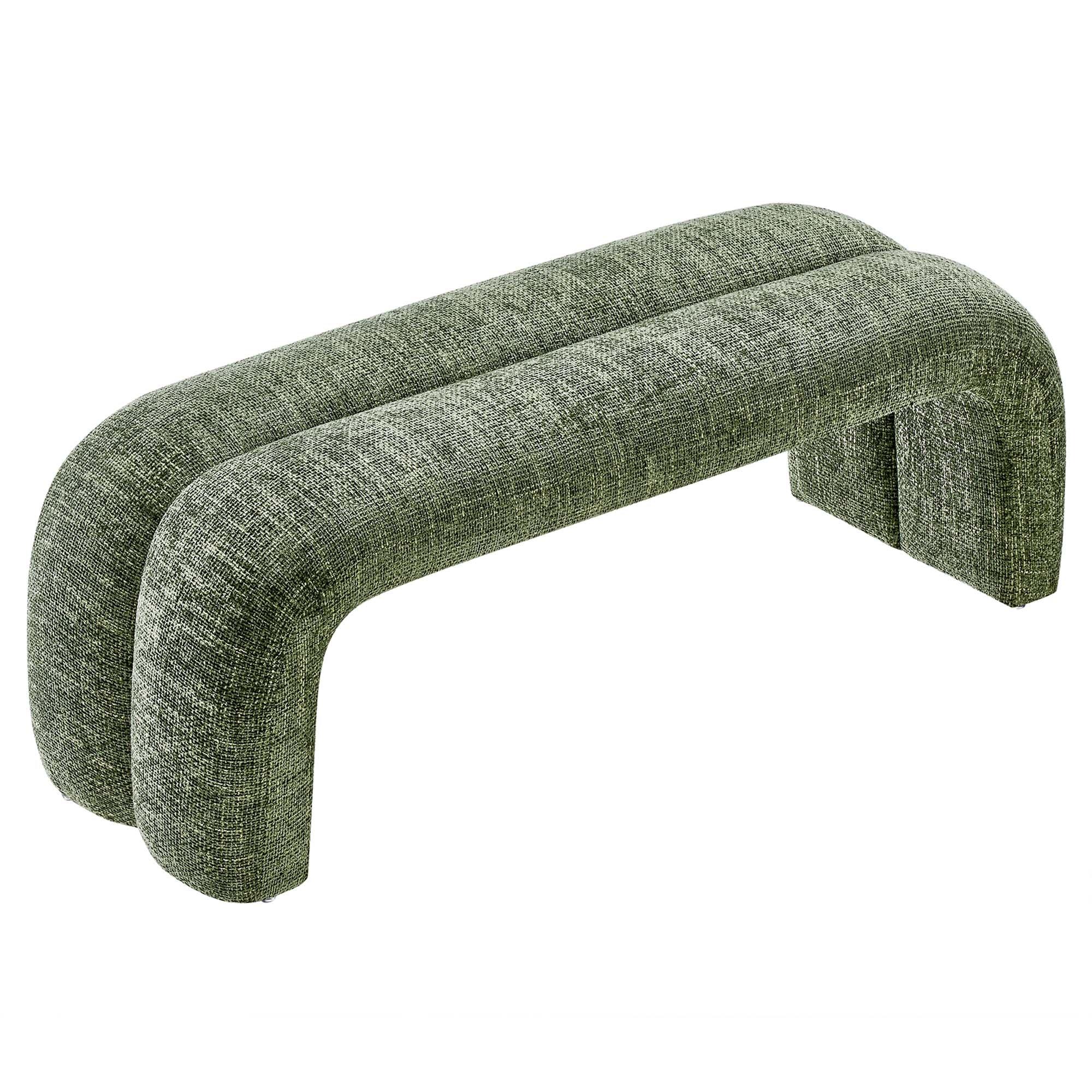 Dax 50.5" Chenille Upholstered Accent Bench