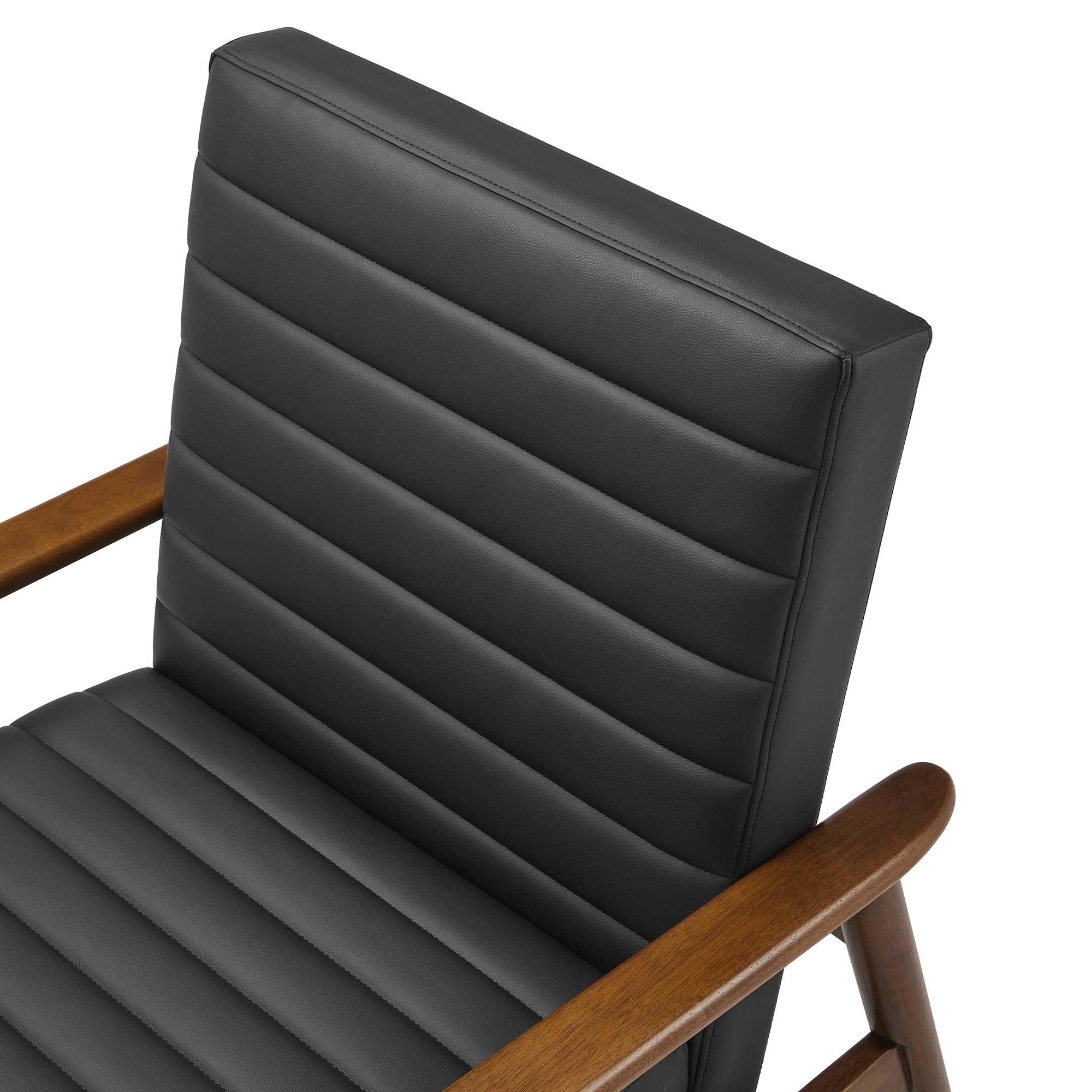 Jensen Vegan Leather Accent Chair