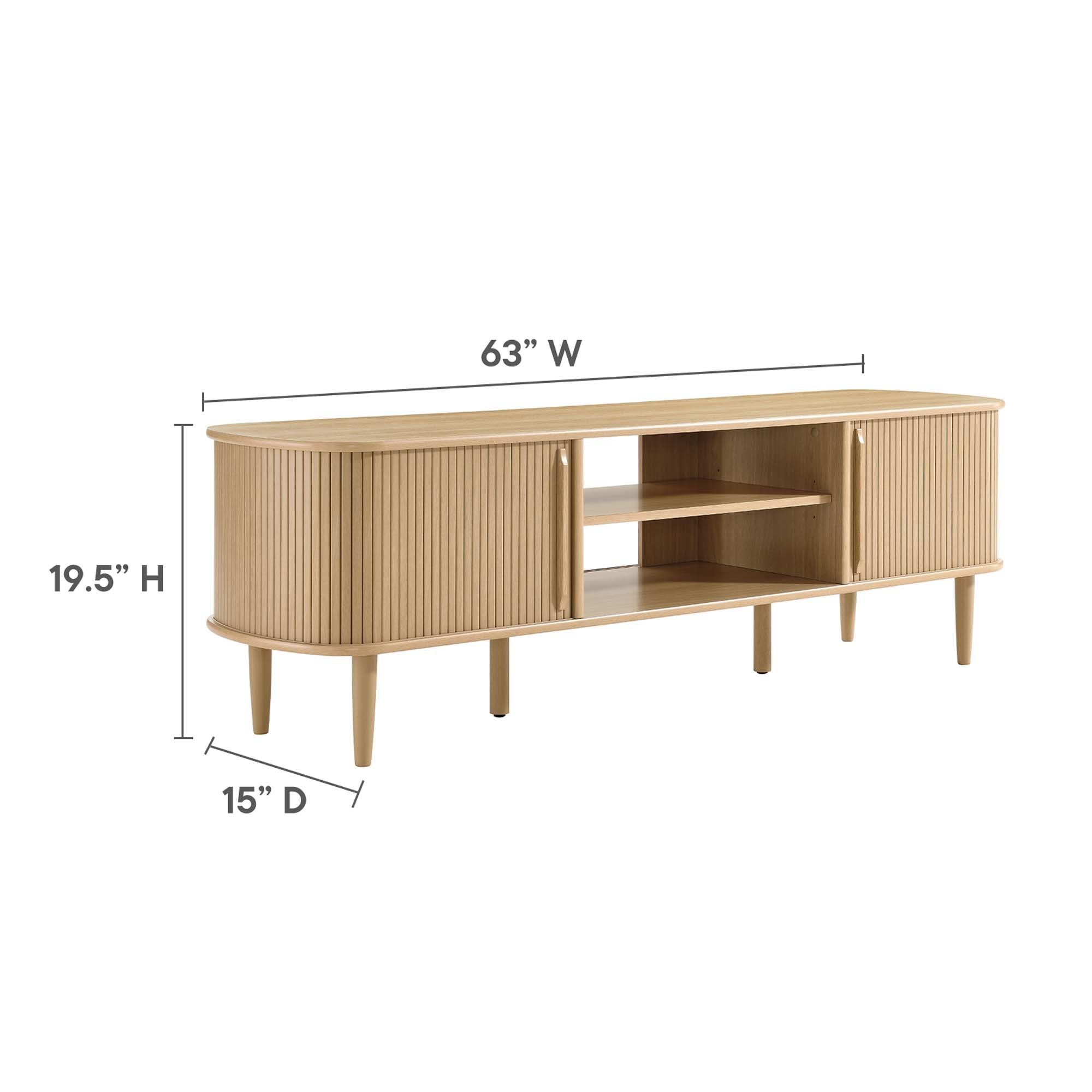 Contour 63" Wood TV Stand