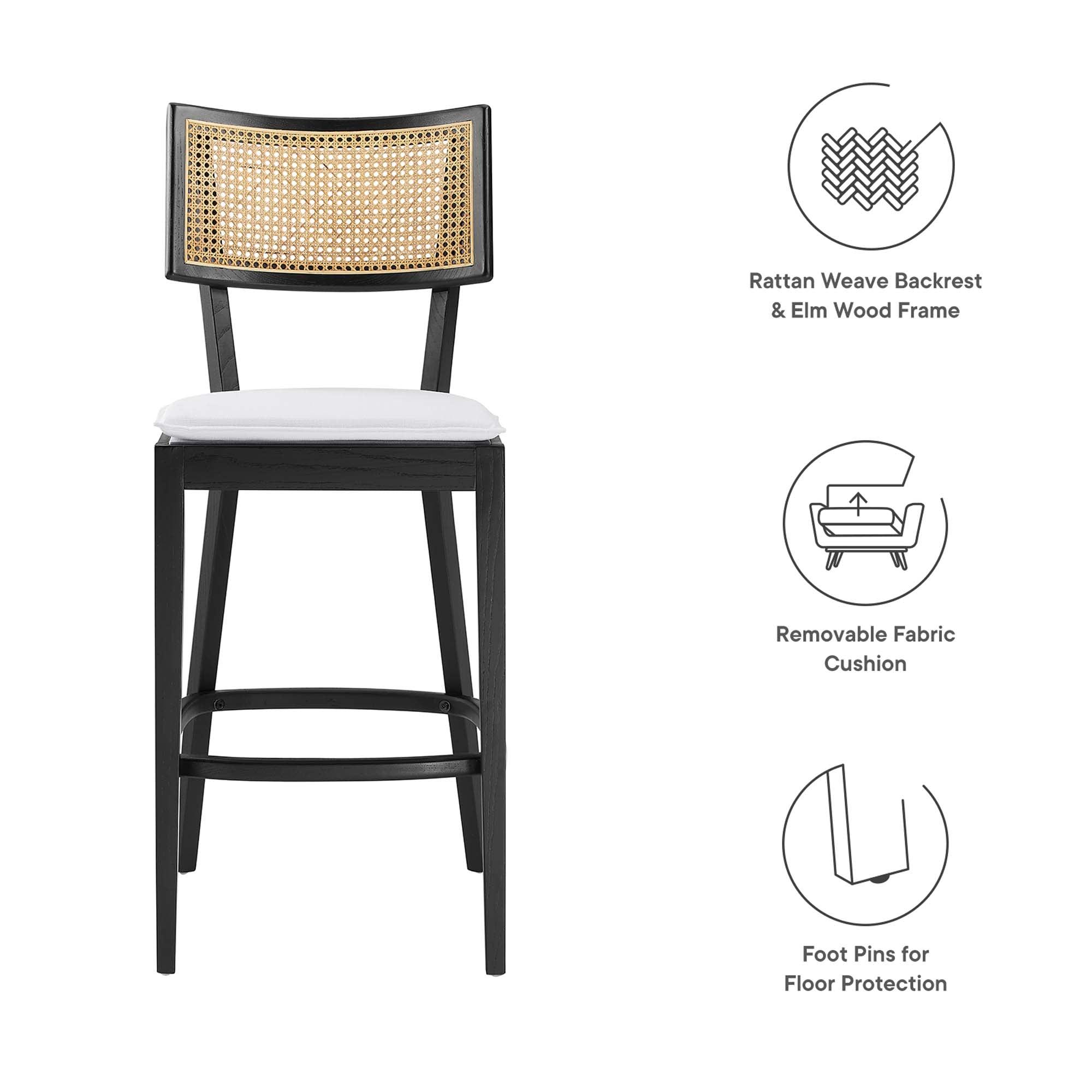 Caledonia Wood Bar Stools Set of 2