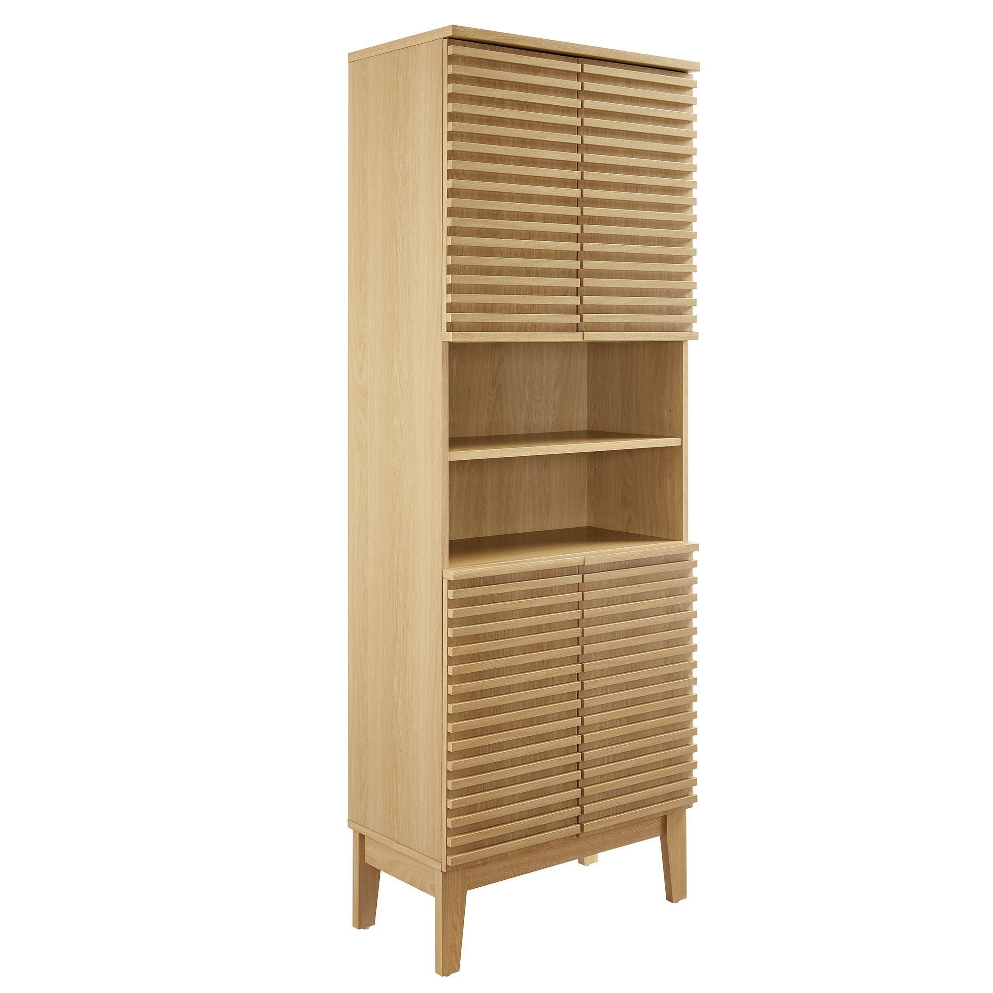 Render Tall Bathroom Storage Cabinet