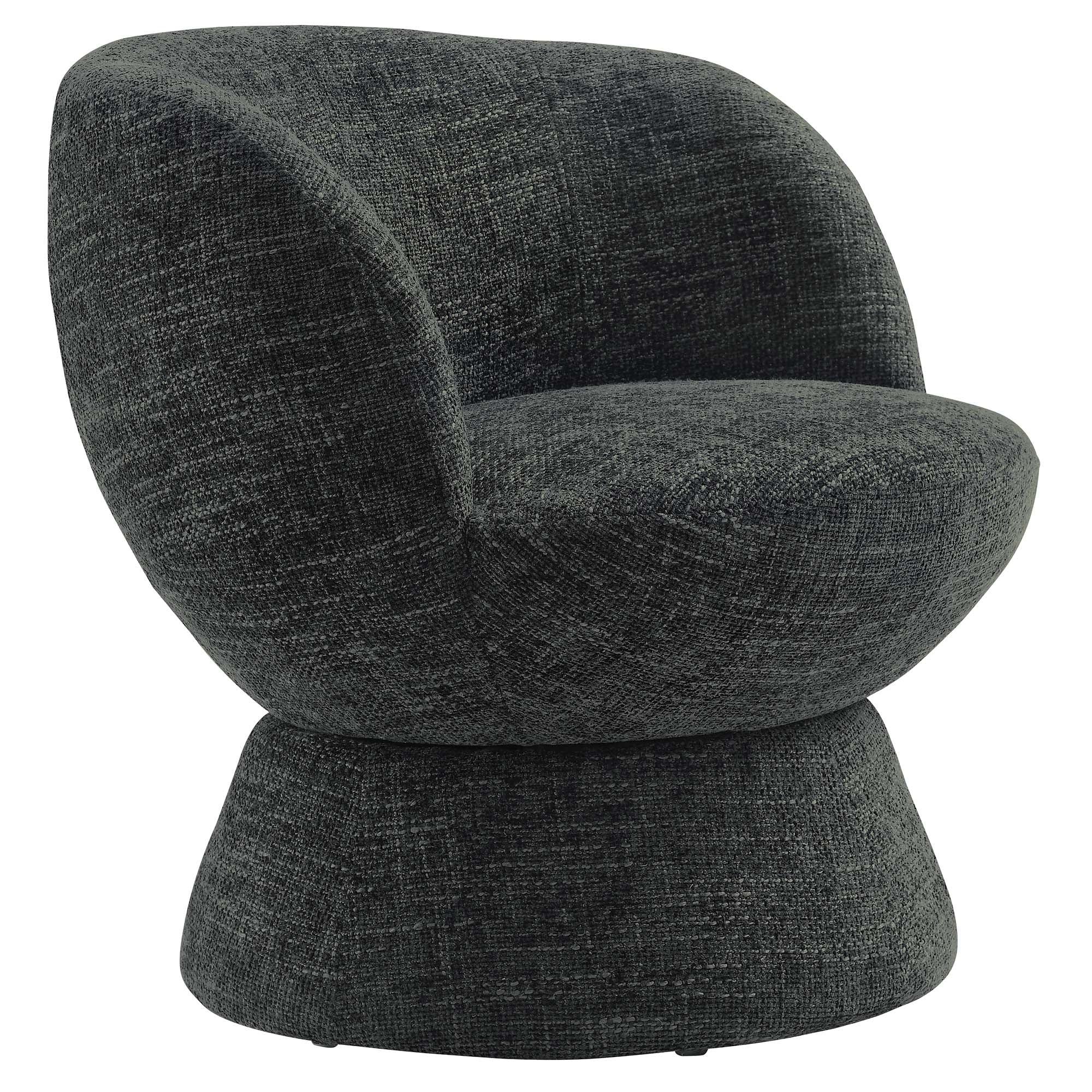 Vesta Chenille Fabric Upholstered Swivel Chair