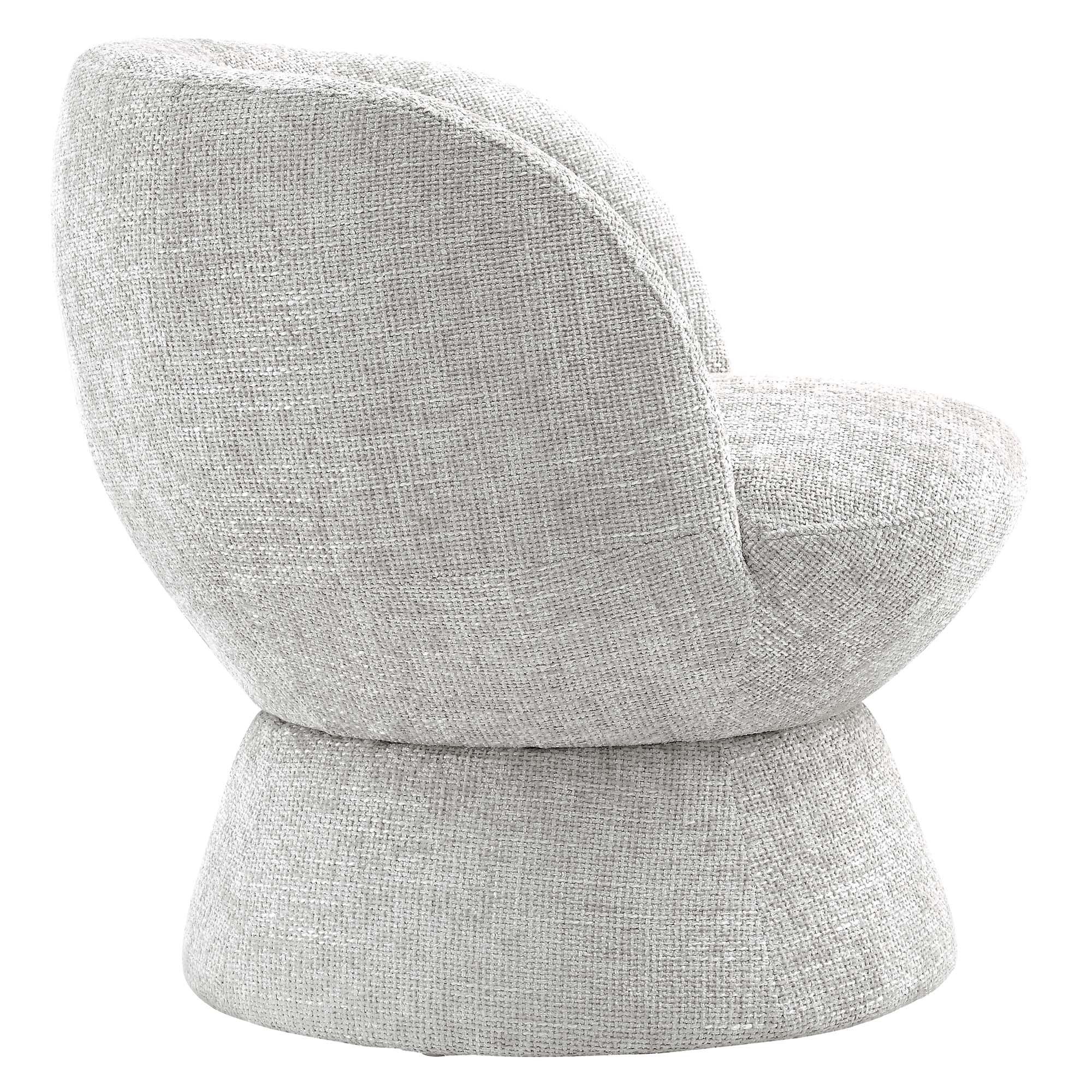 Vesta Chenille Fabric Upholstered Swivel Chair