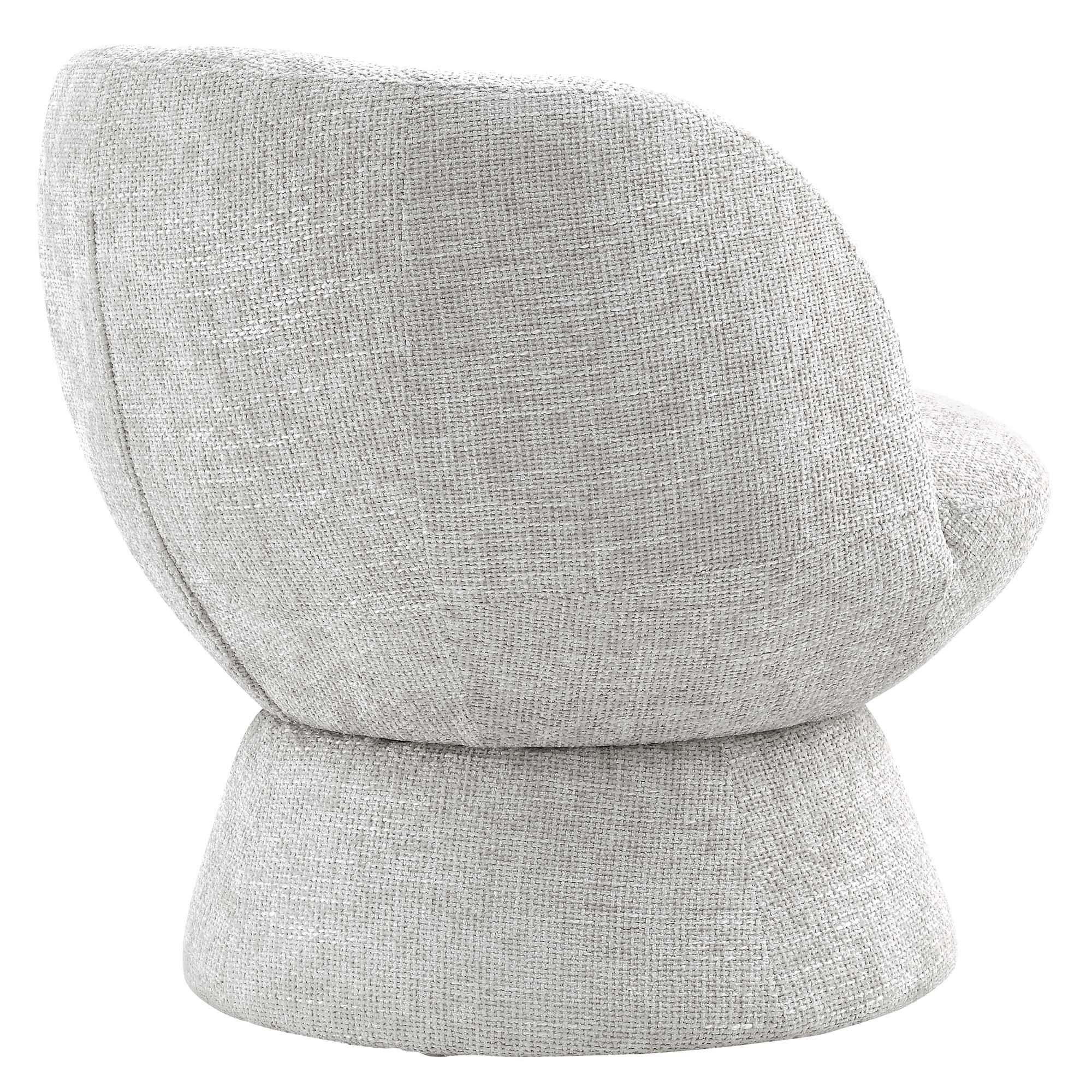 Vesta Chenille Fabric Upholstered Swivel Chair