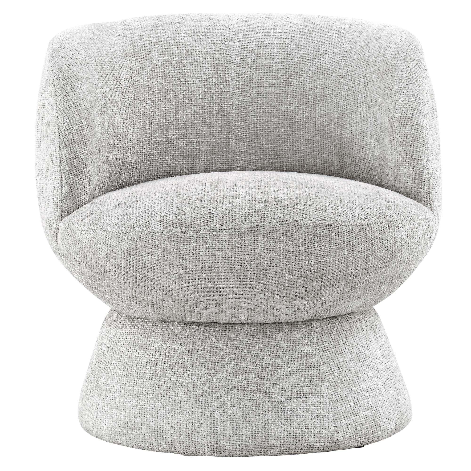 Vesta Chenille Fabric Upholstered Swivel Chair