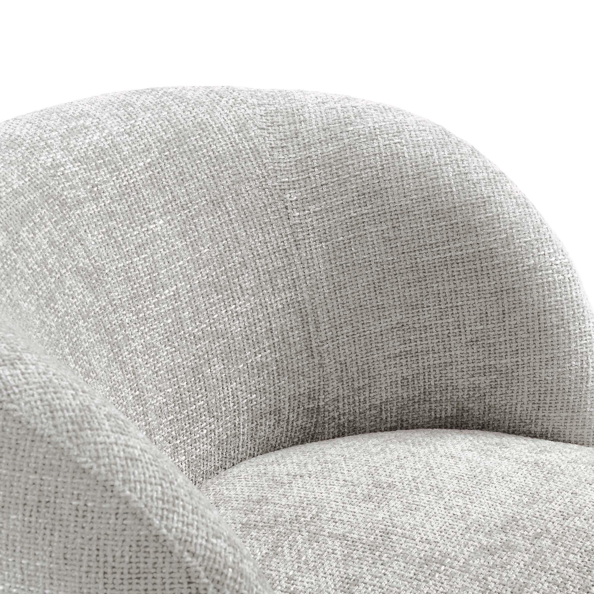 Vesta Chenille Fabric Upholstered Swivel Chair