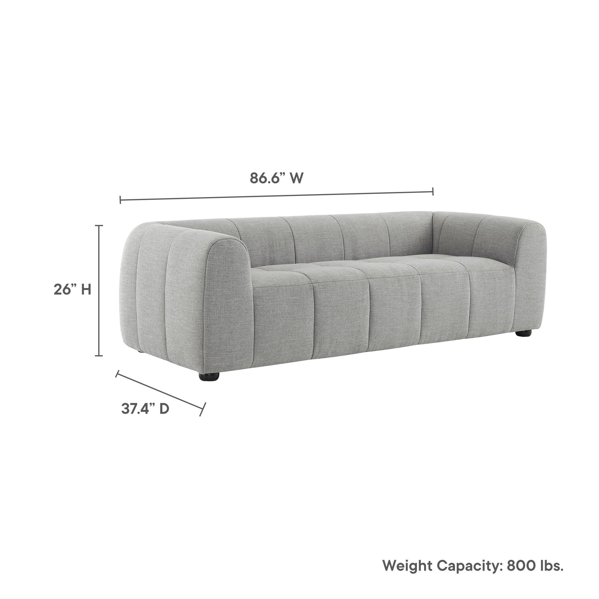 Liana Upholstered Fabric Sofa