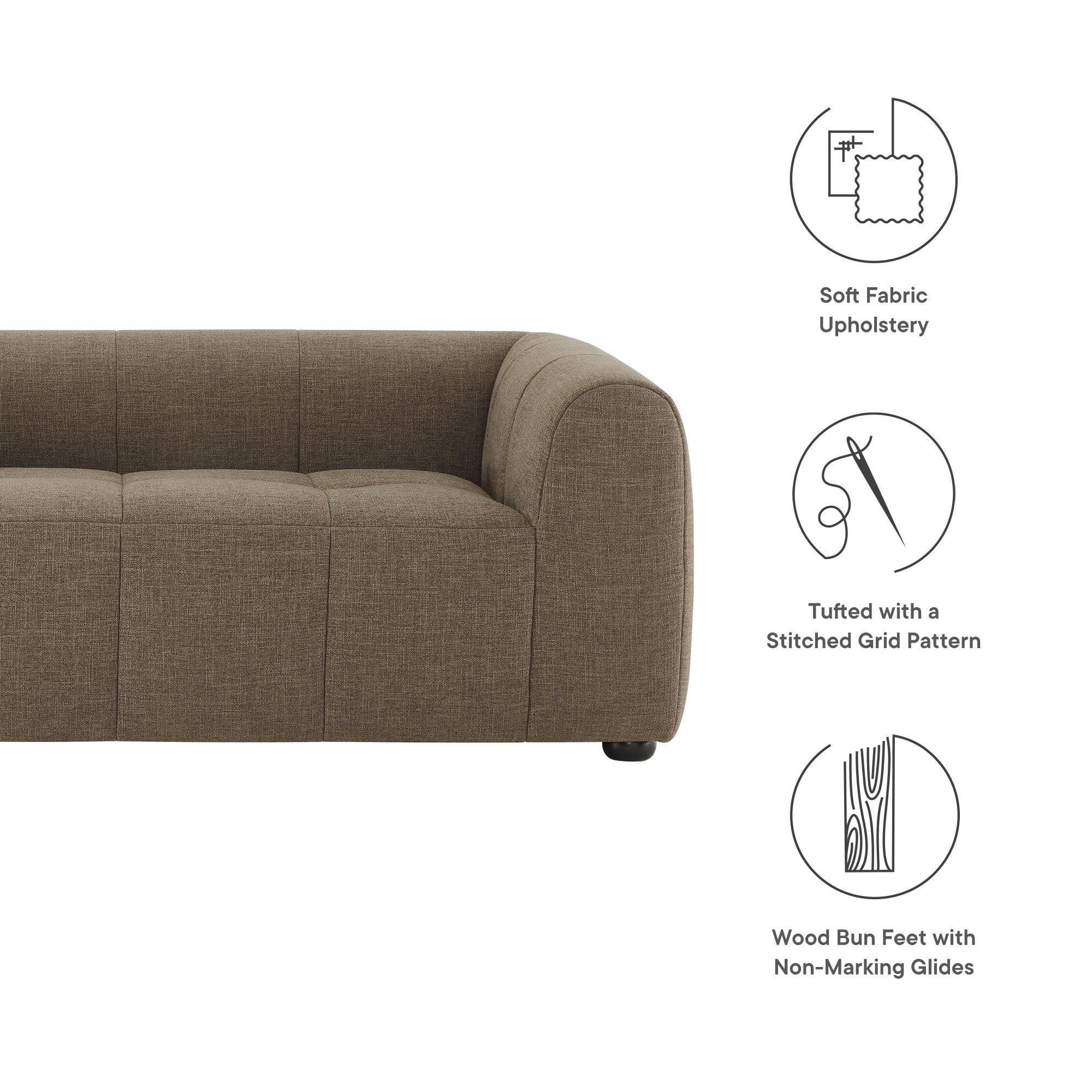 Liana Upholstered Fabric Loveseat