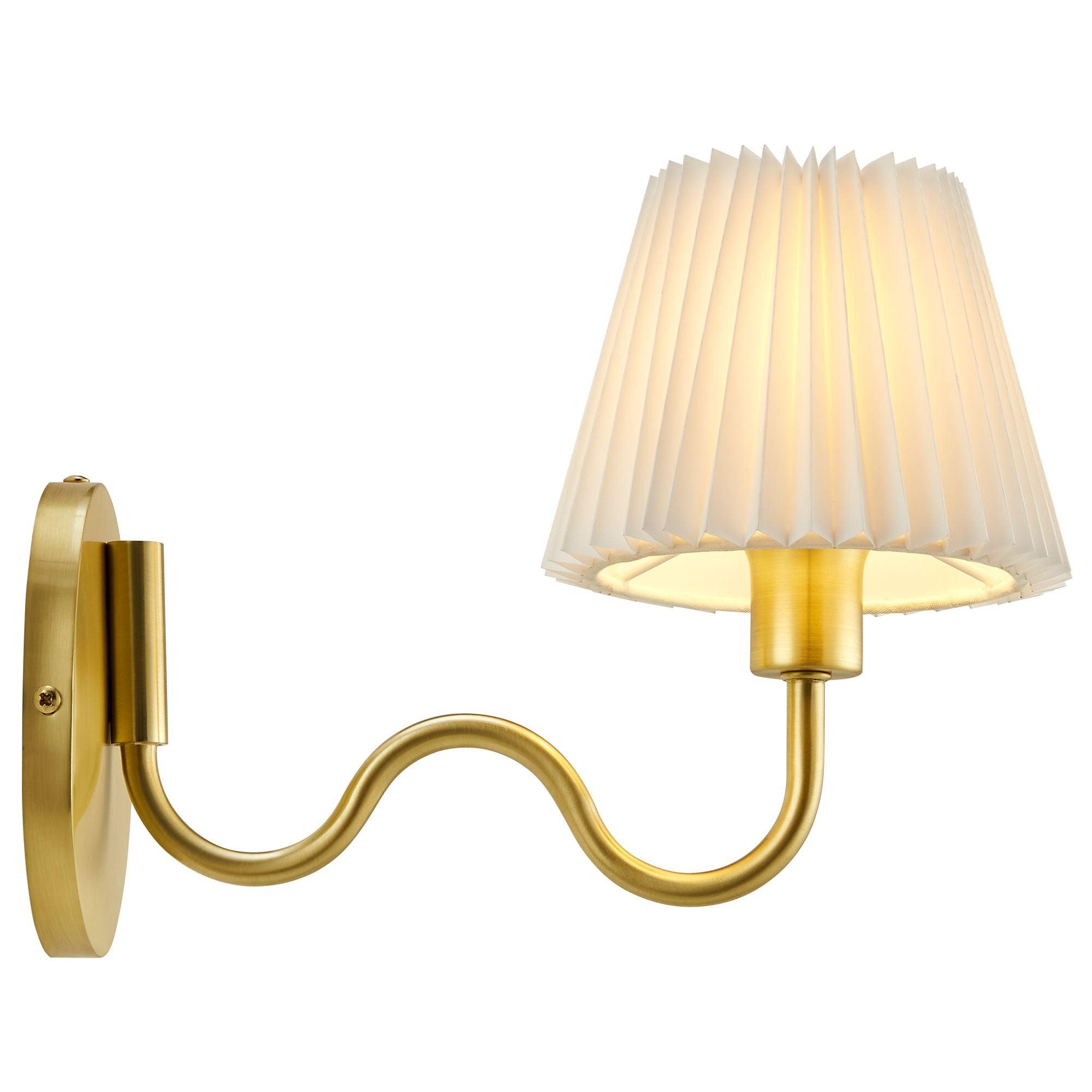 Wave Squiggle Arm Wall Sconce