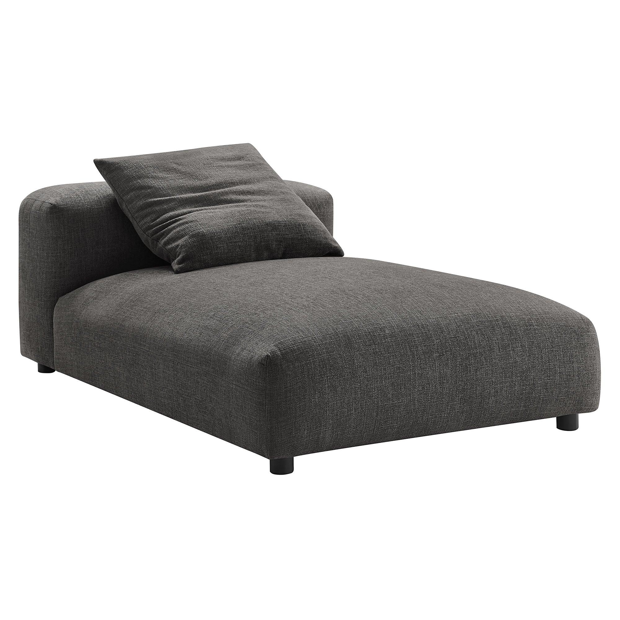 Solace Modular Upholstered Fabric Armless Chaise Lounge