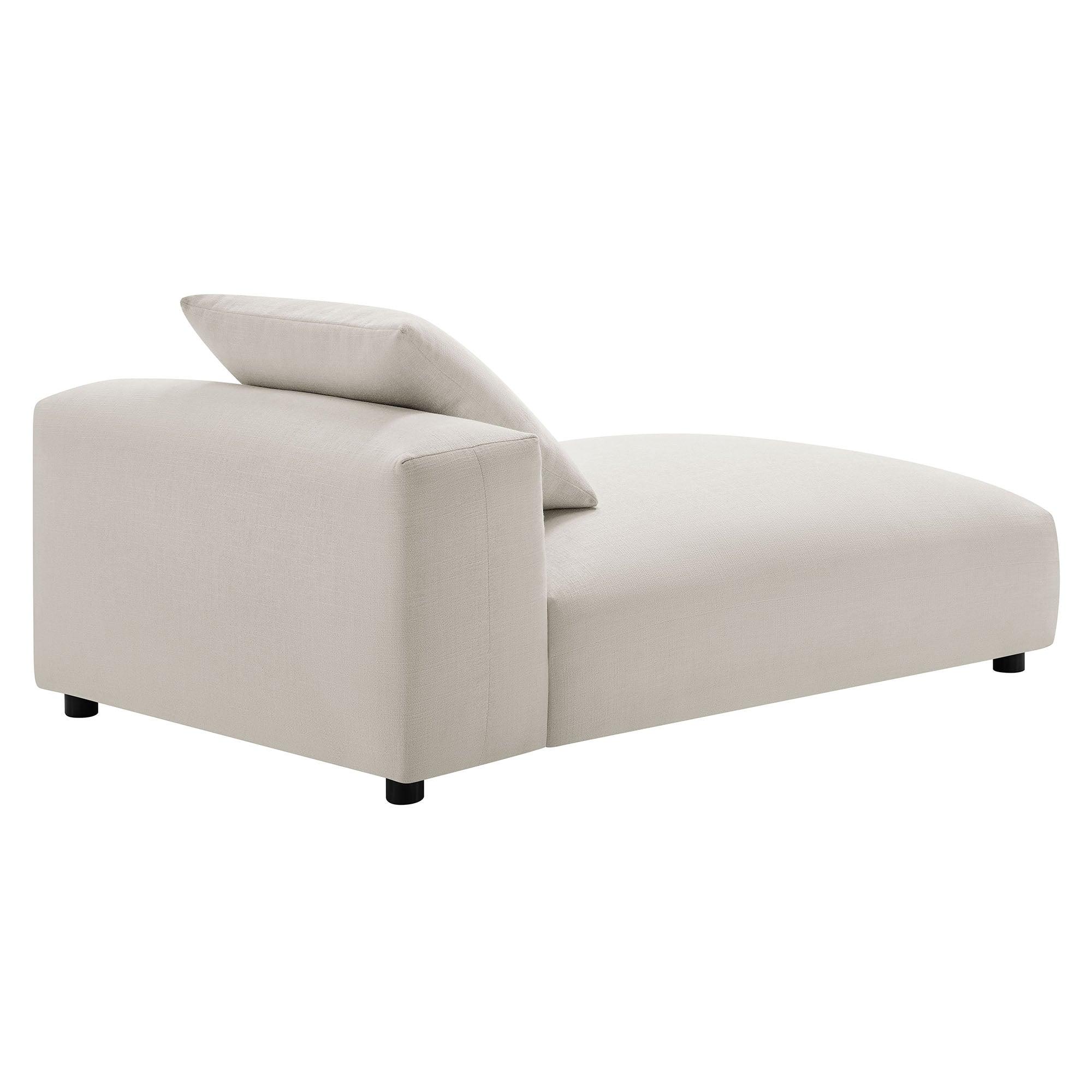 Solace Modular Upholstered Fabric Armless Chaise Lounge