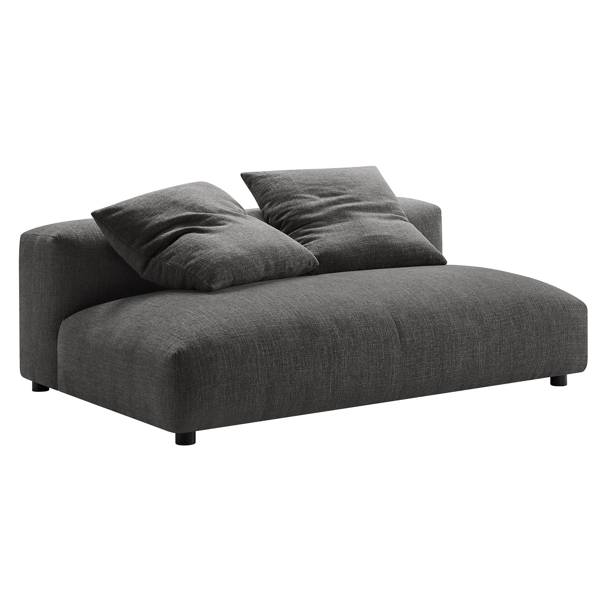 Solace Modular Upholstered Fabric Armless Loveseat