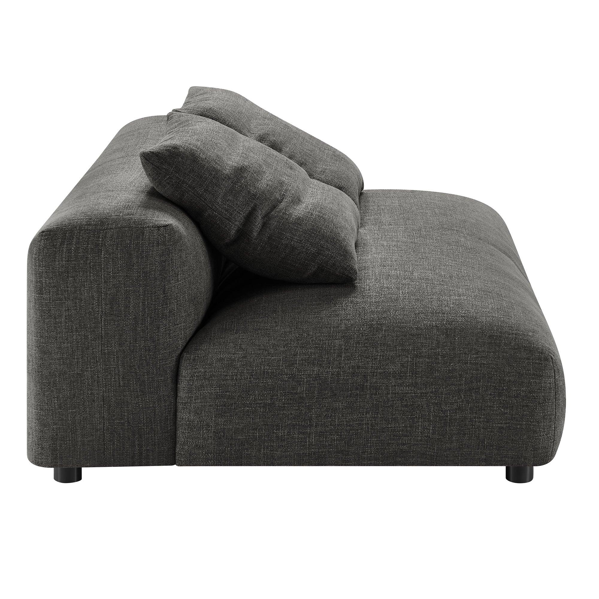 Solace Modular Upholstered Fabric Armless Loveseat