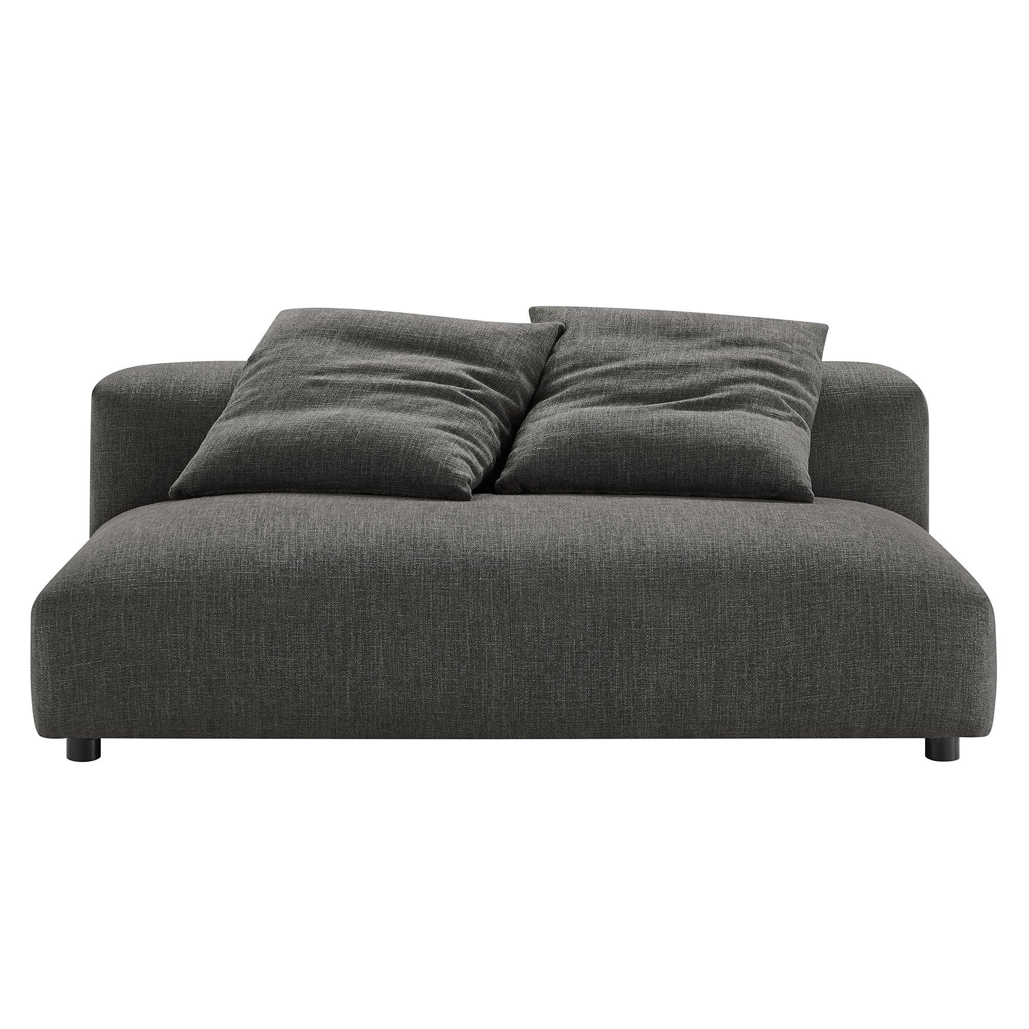 Solace Modular Upholstered Fabric Armless Loveseat