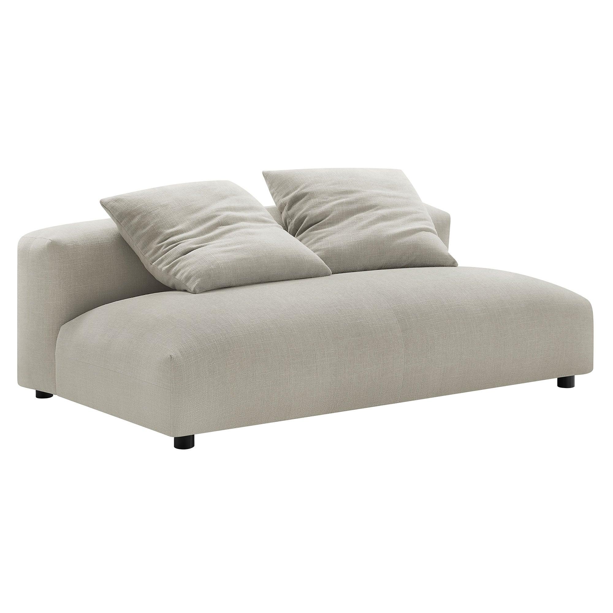 Solace Modular Upholstered Fabric Armless Loveseat