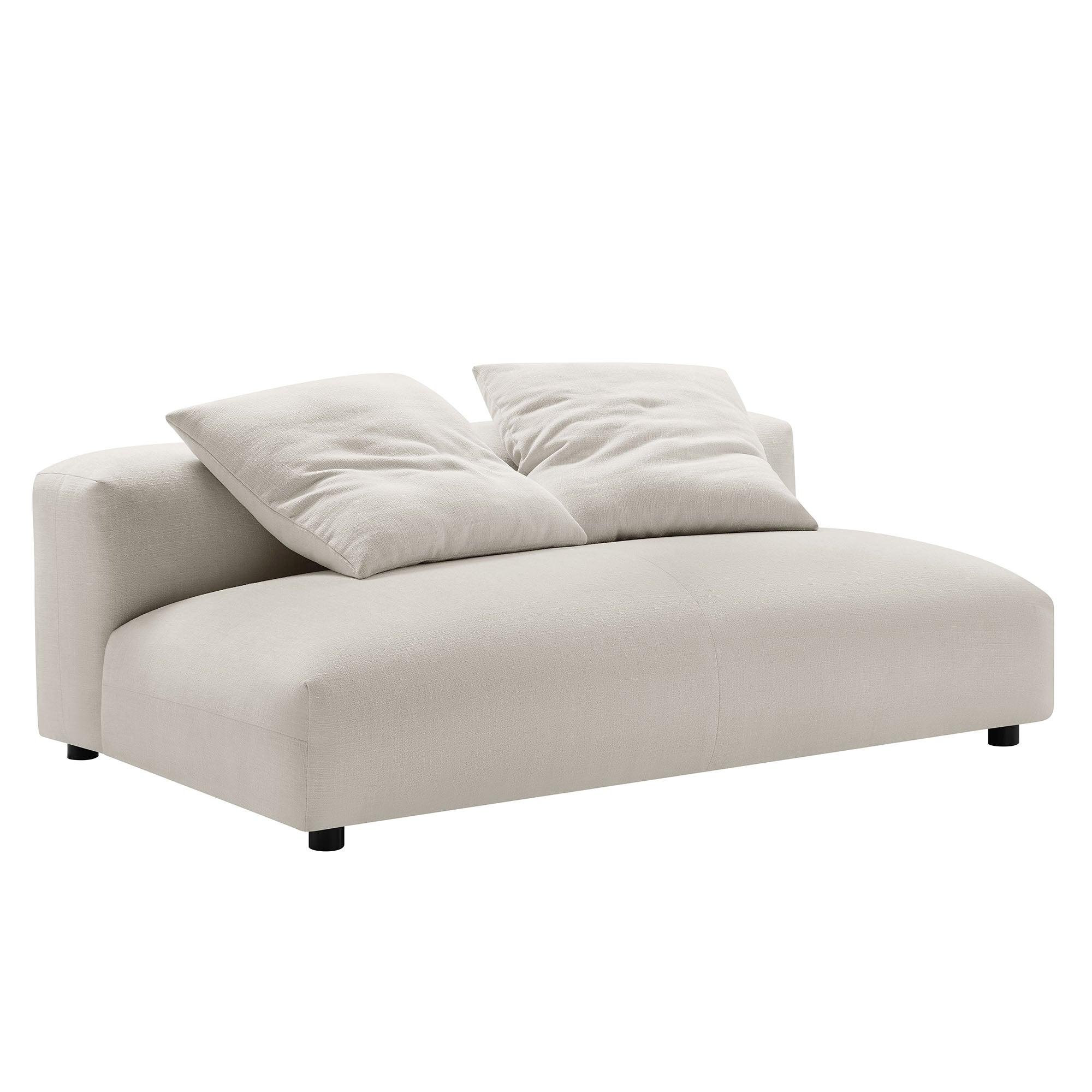 Solace Modular Upholstered Fabric Armless Loveseat