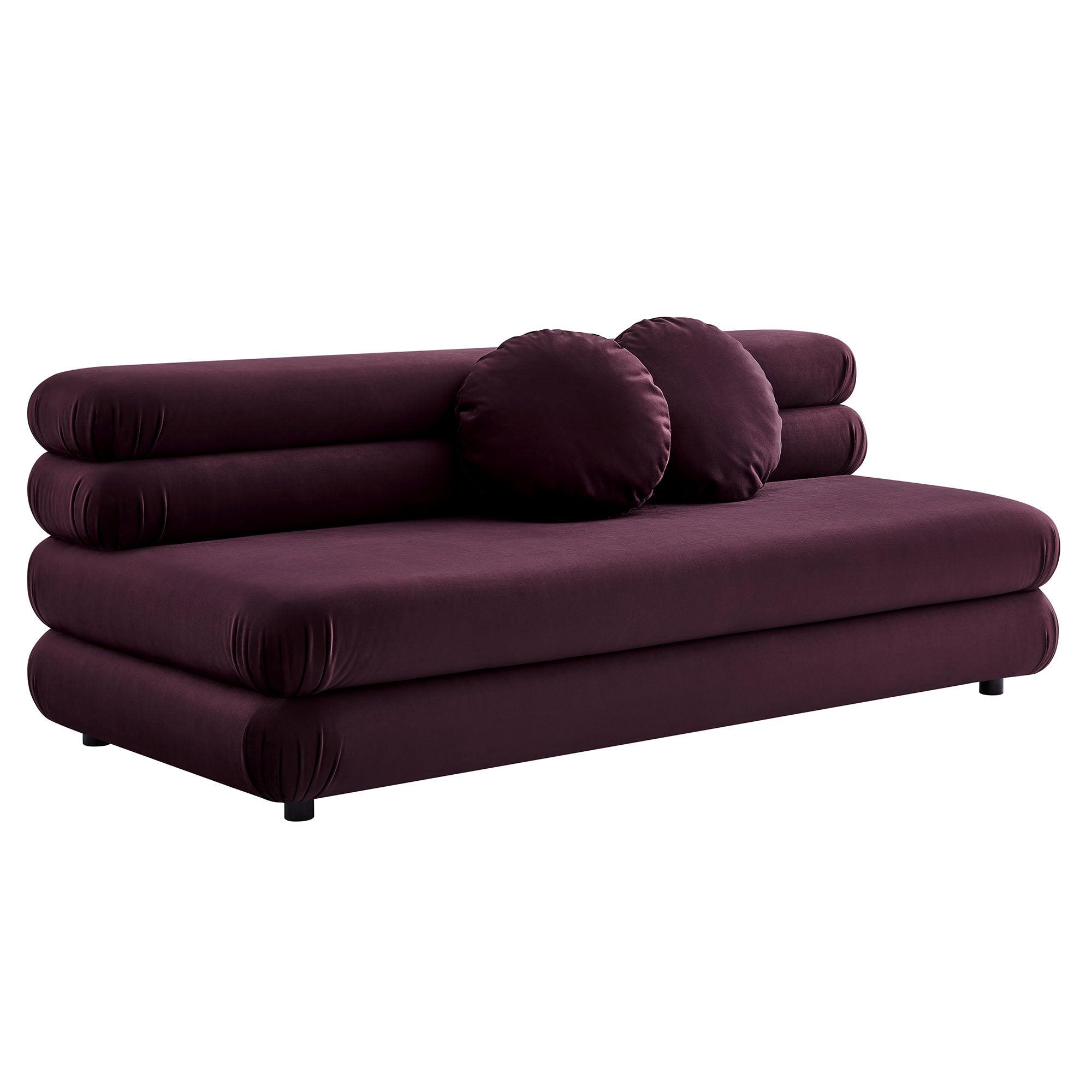 Jubilee Modular Performance Velvet Armless Loveseat