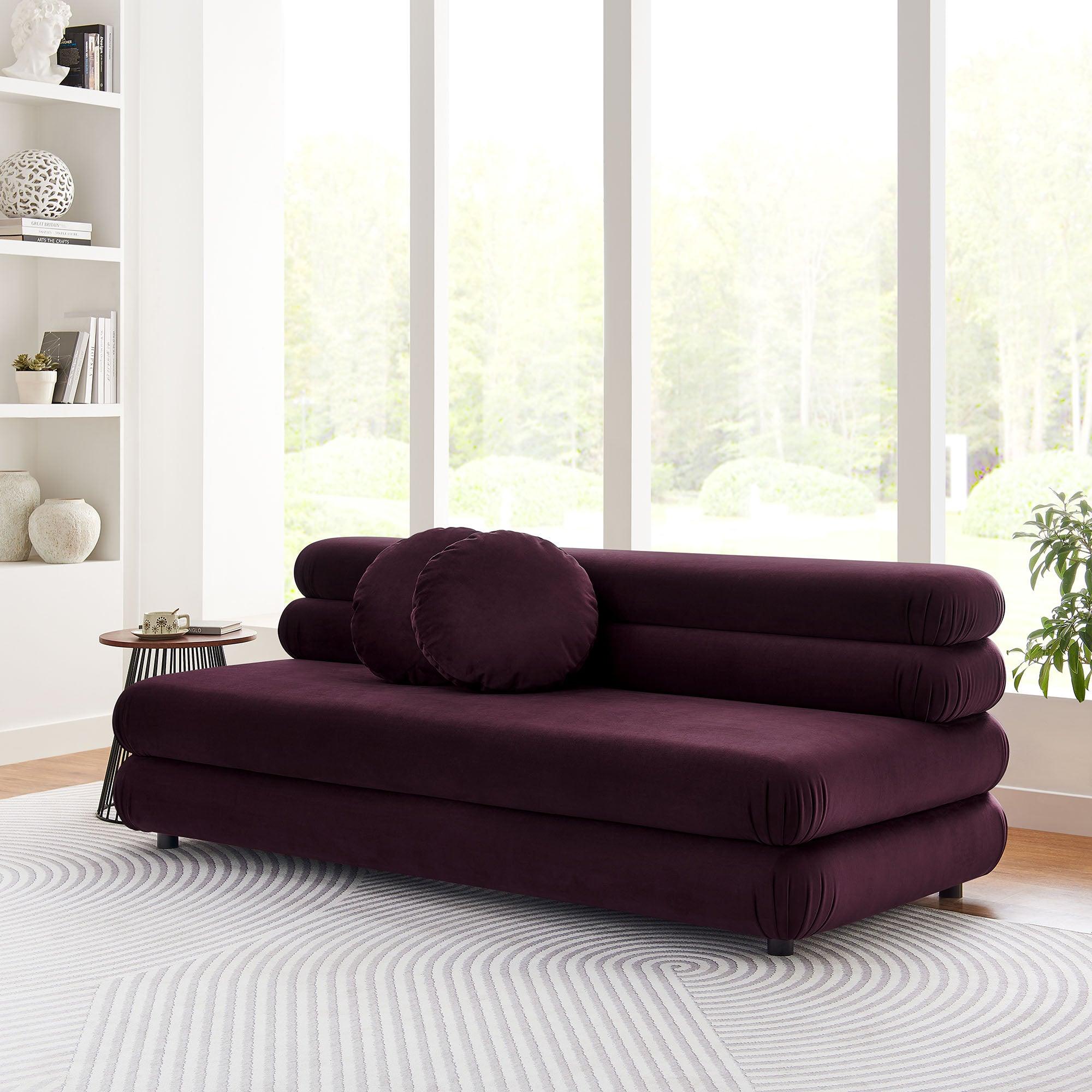 Jubilee Modular Performance Velvet Armless Loveseat