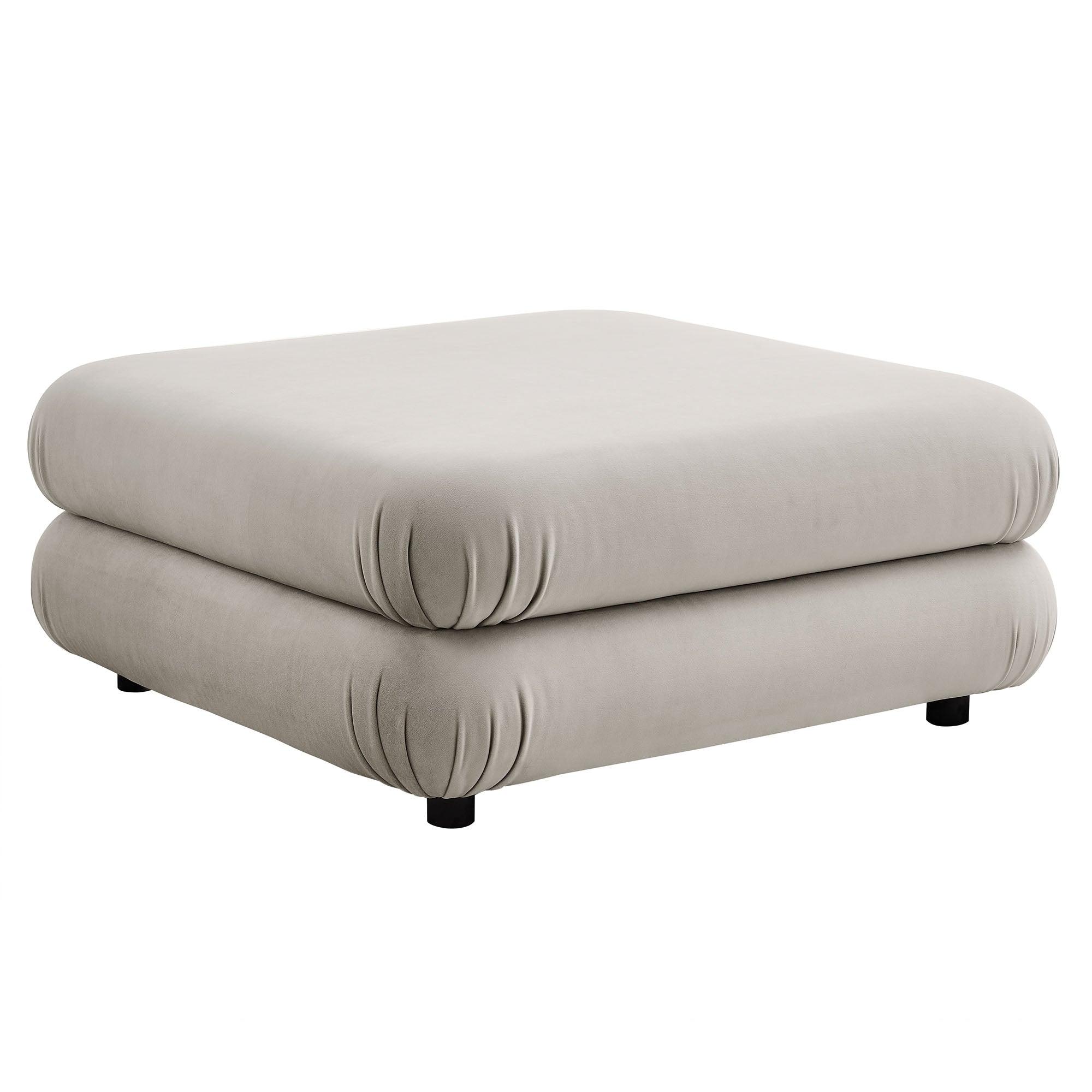 Jubilee Modular Performance Velvet Ottoman