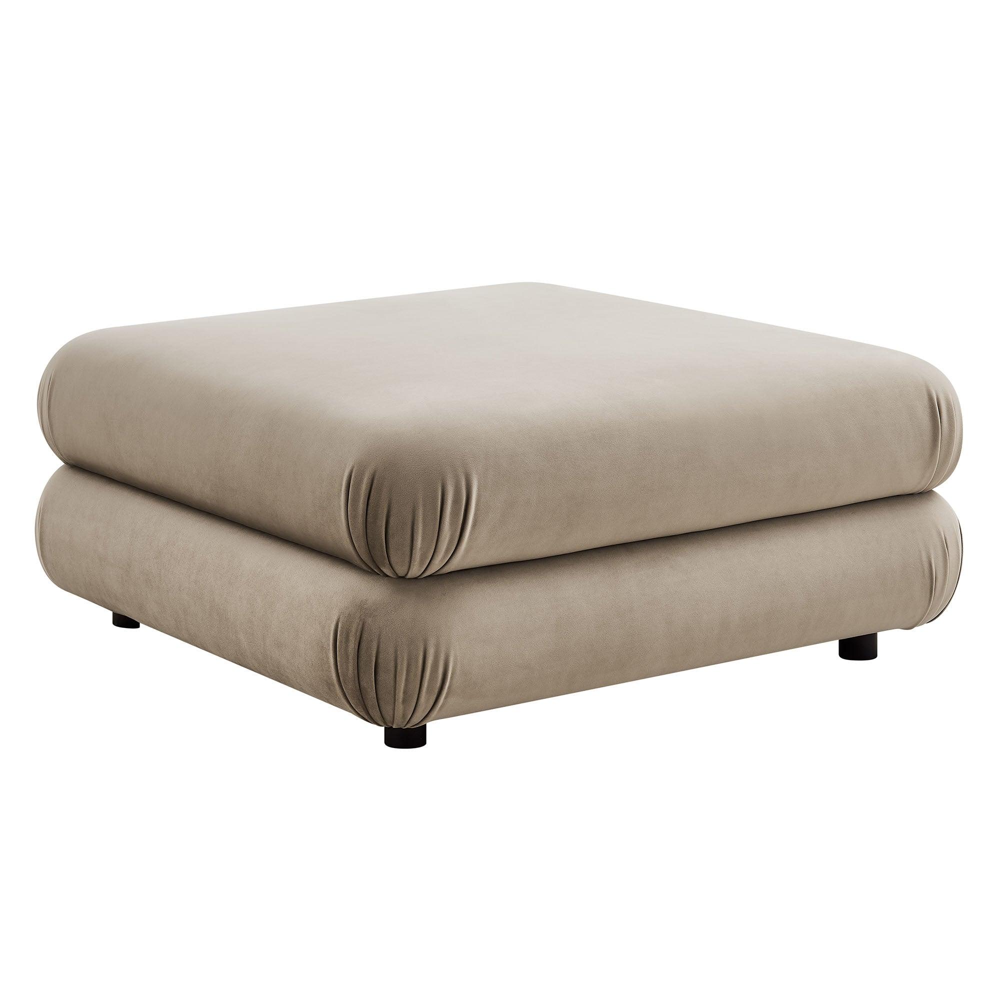 Jubilee Modular Performance Velvet Ottoman