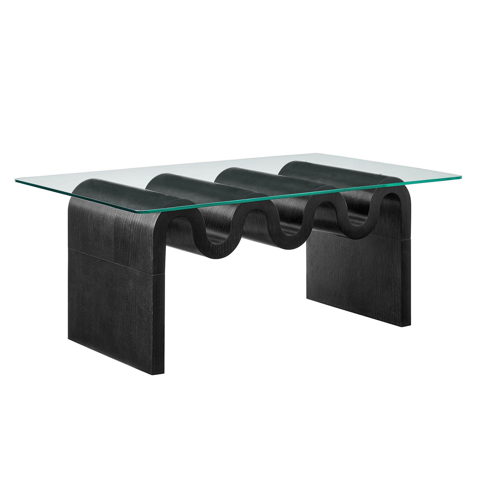 Ondine Glass Top Coffee Table