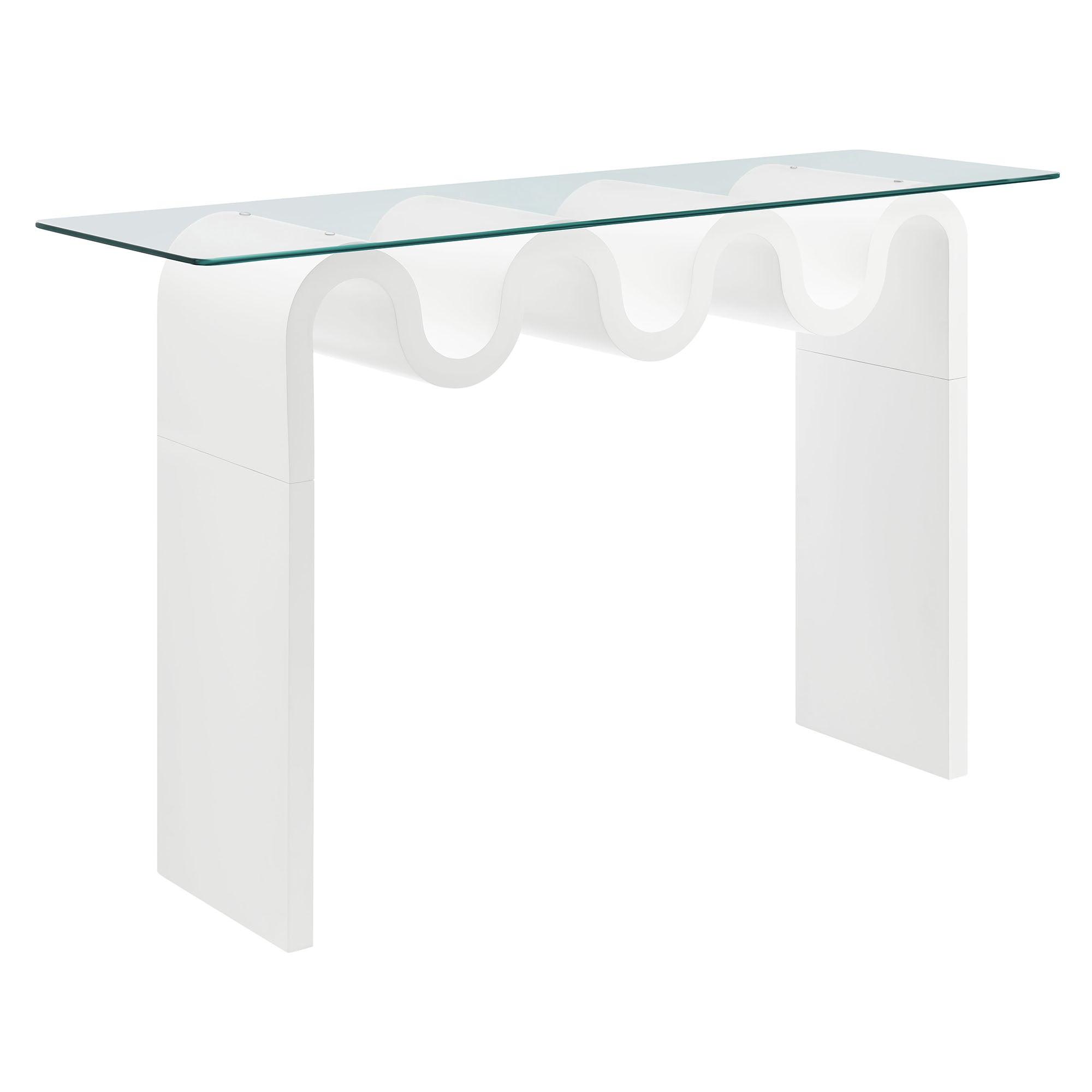 Ondine Glass Top 50" Console Table