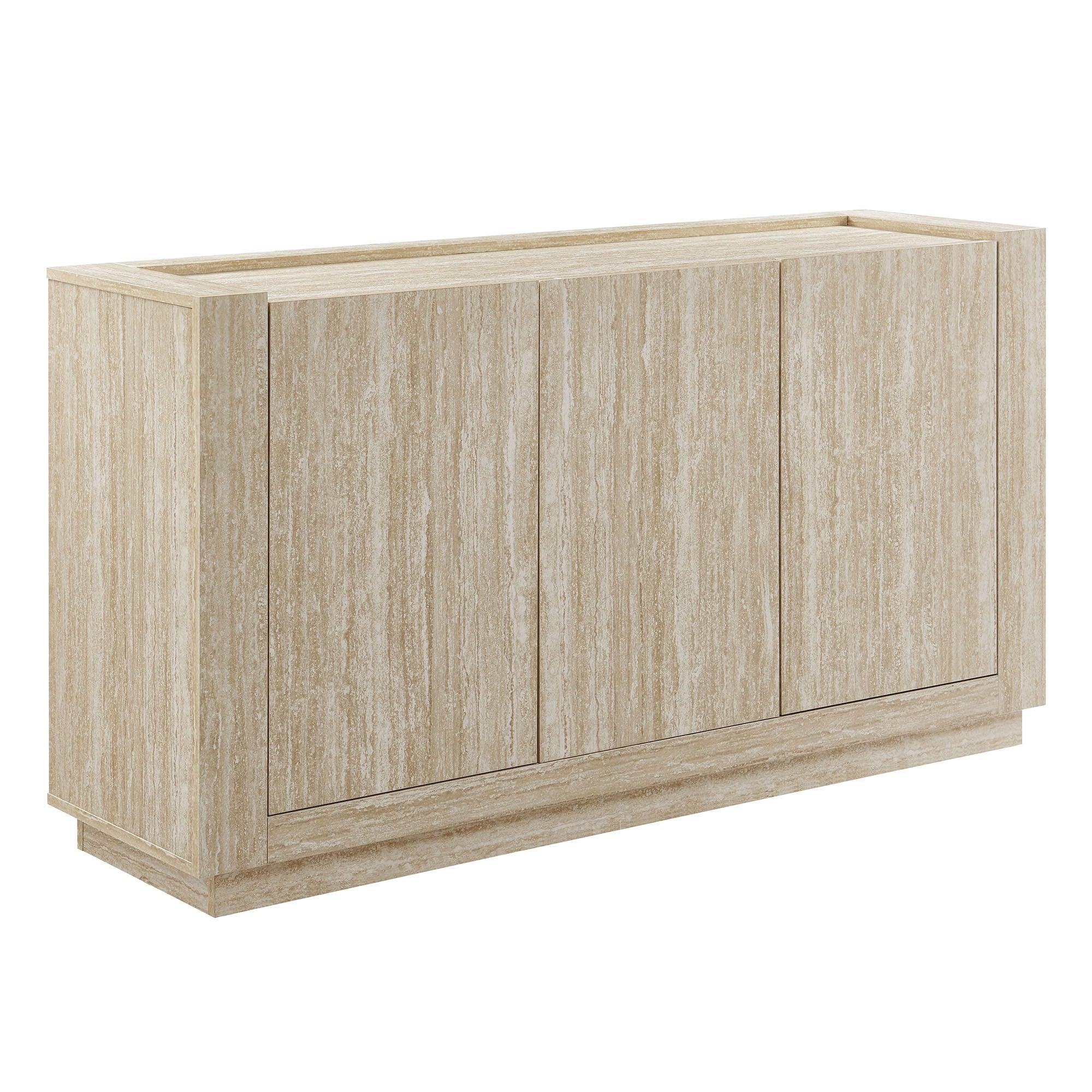 Hollis 59" Travertine Sideboard