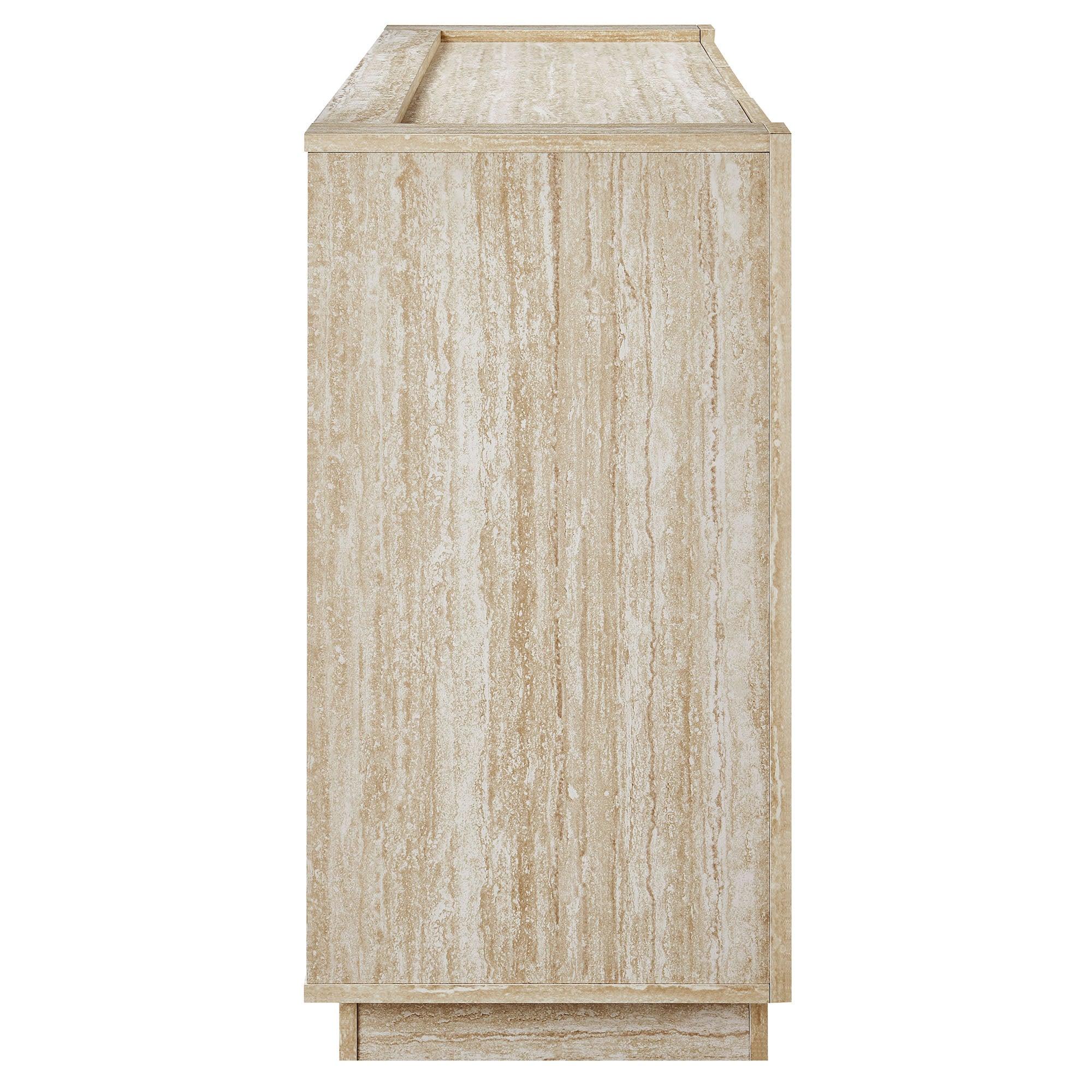 Hollis 59" Travertine Sideboard